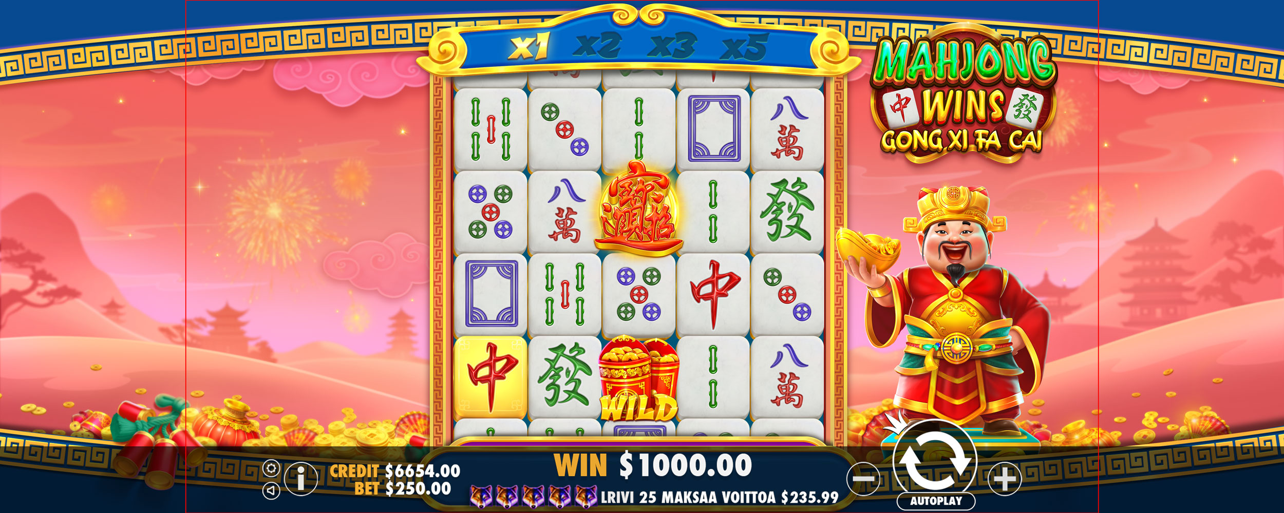 Mahjong Wins - Gong Xi Fa Cai - Free spins 3