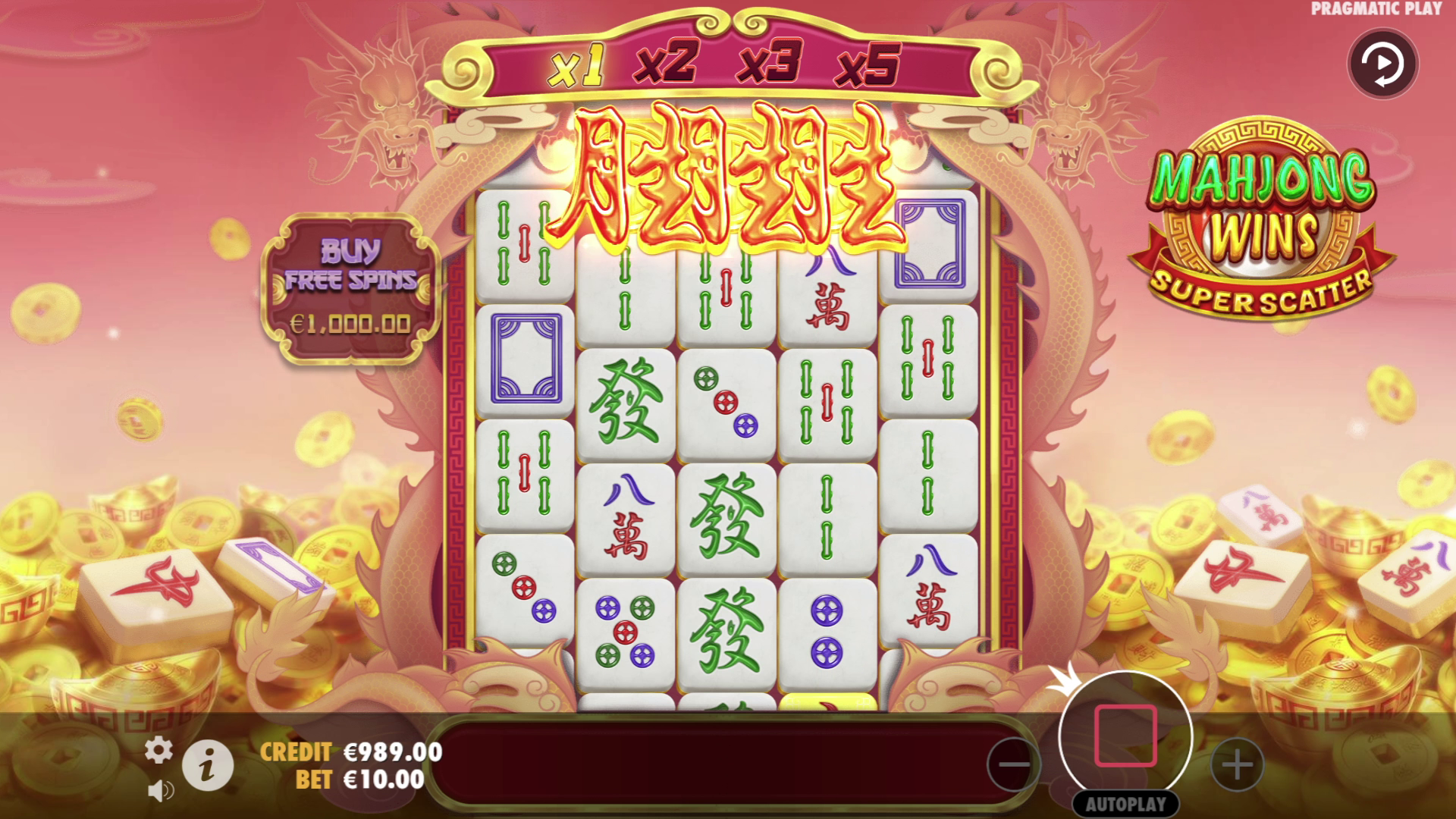 Mahjong Wins Super Scatter - Free spins 1