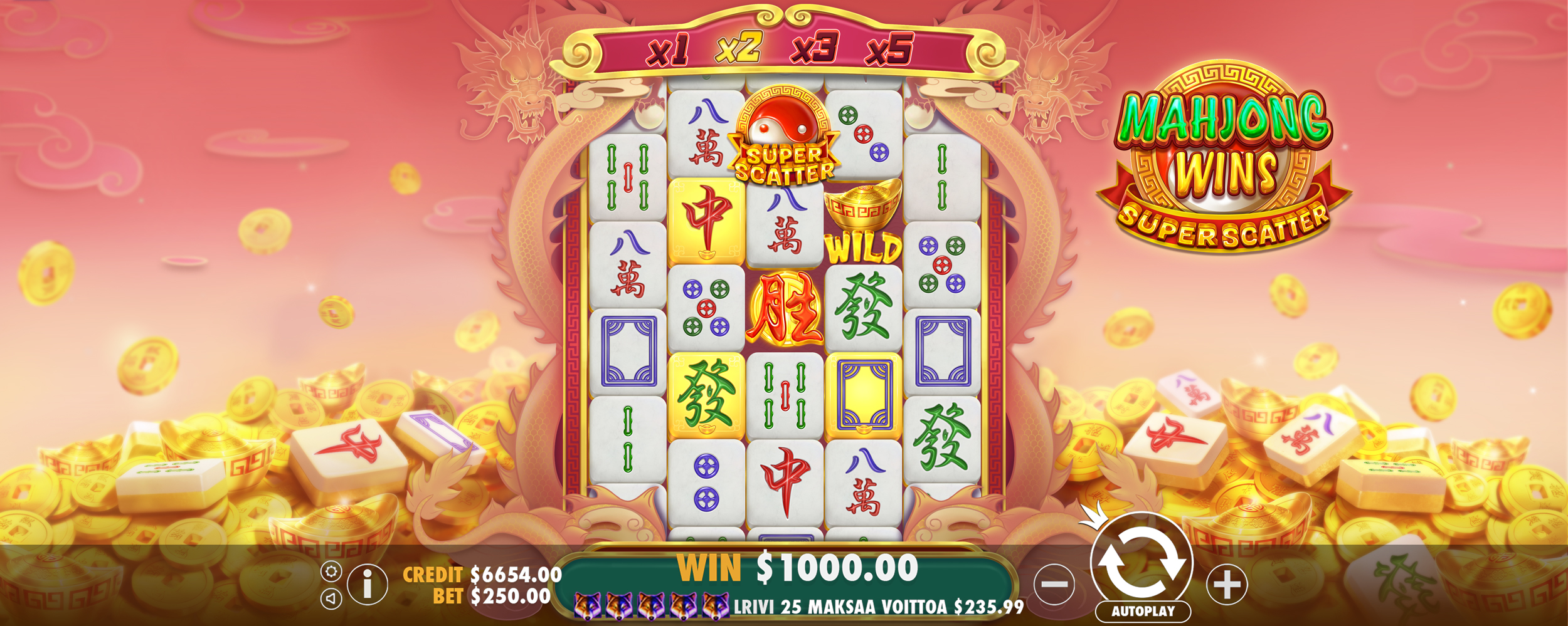Mahjong Wins Super Scatter - Base game 2