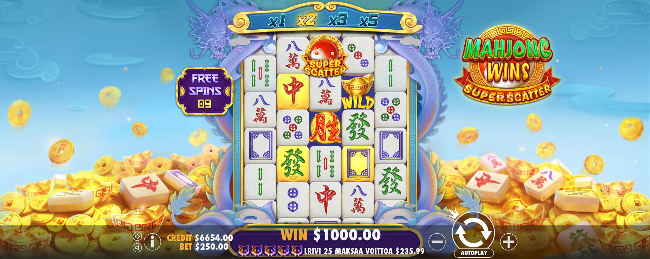 Mahjong Wins Super Scatter - Free spins 7
