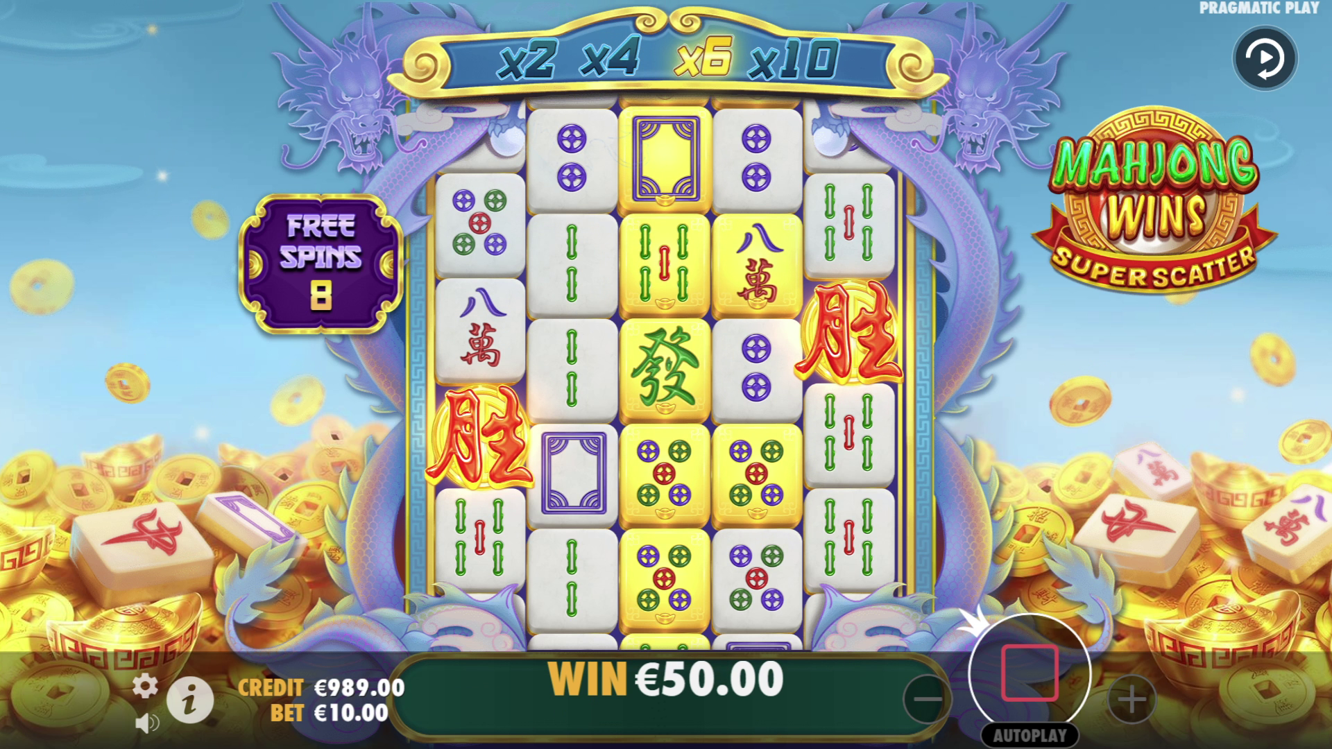 Mahjong Wins Super Scatter - Free spins 9