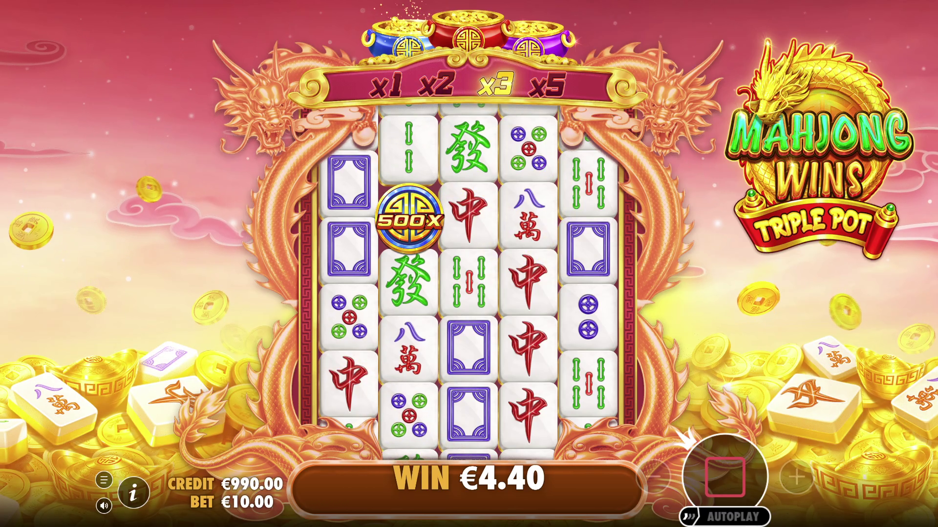 Mahjong Wins Triple Pot - Base game 2