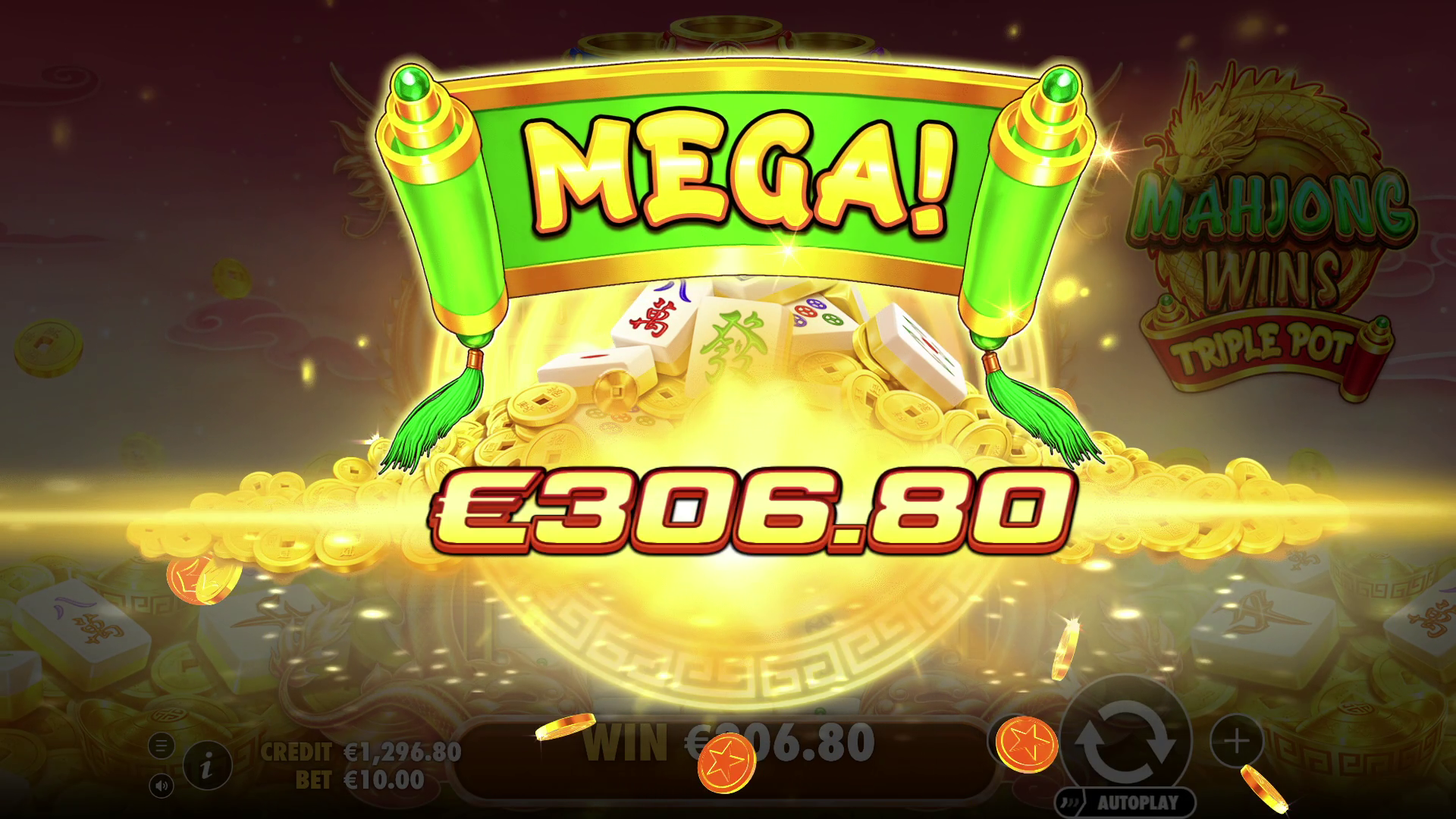 Mahjong Wins Triple Pot - Big win 3