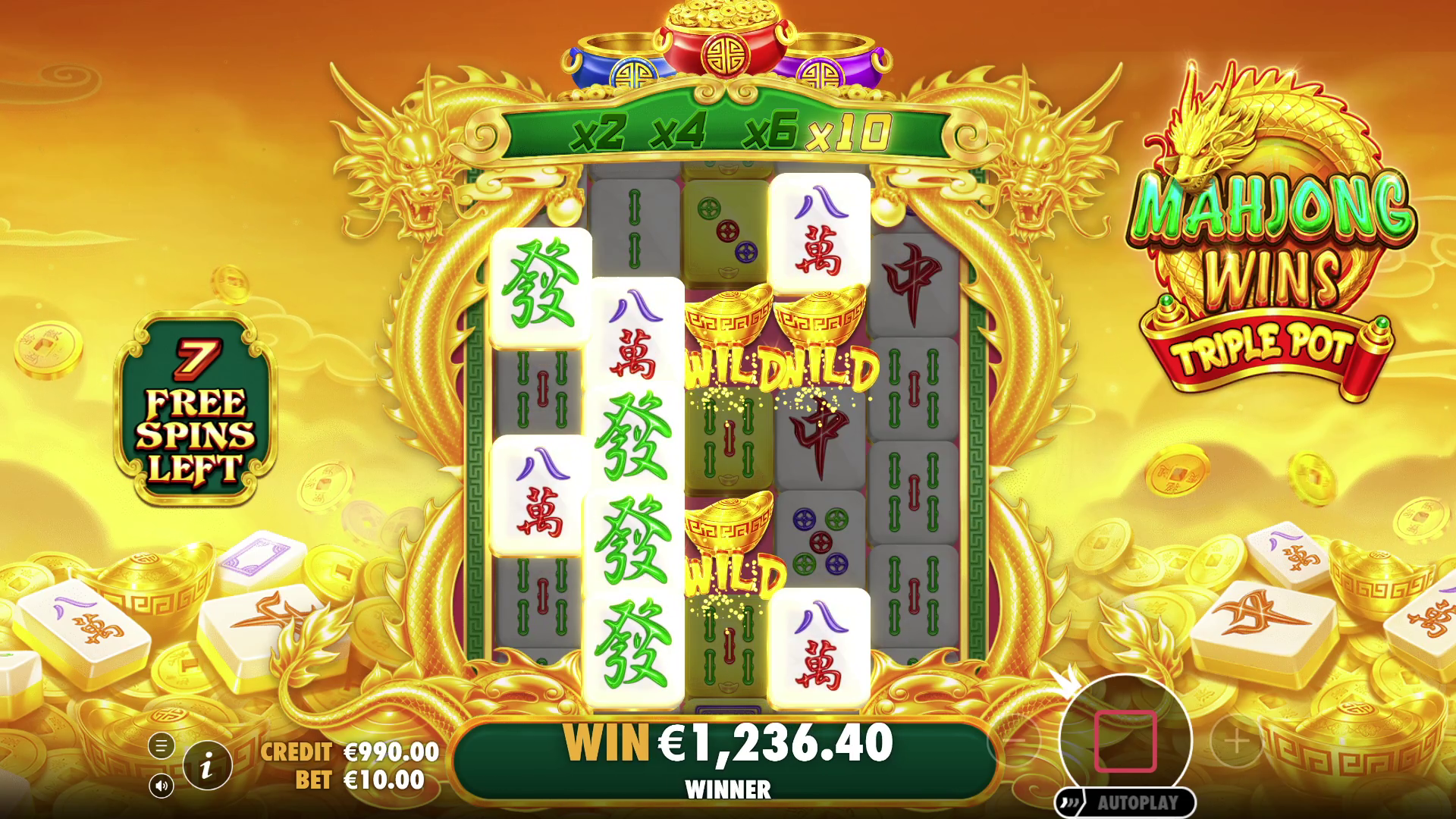 Mahjong Wins Triple Pot - Free spins 2