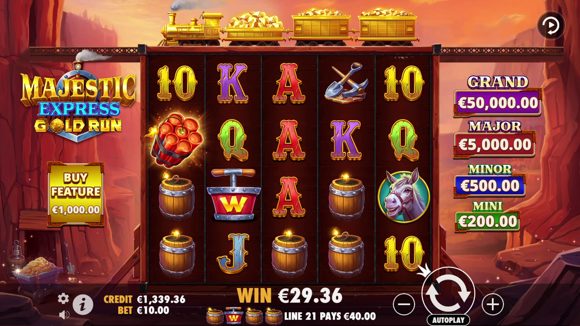 Majestic Express - Gold Run - Buy bonus 1