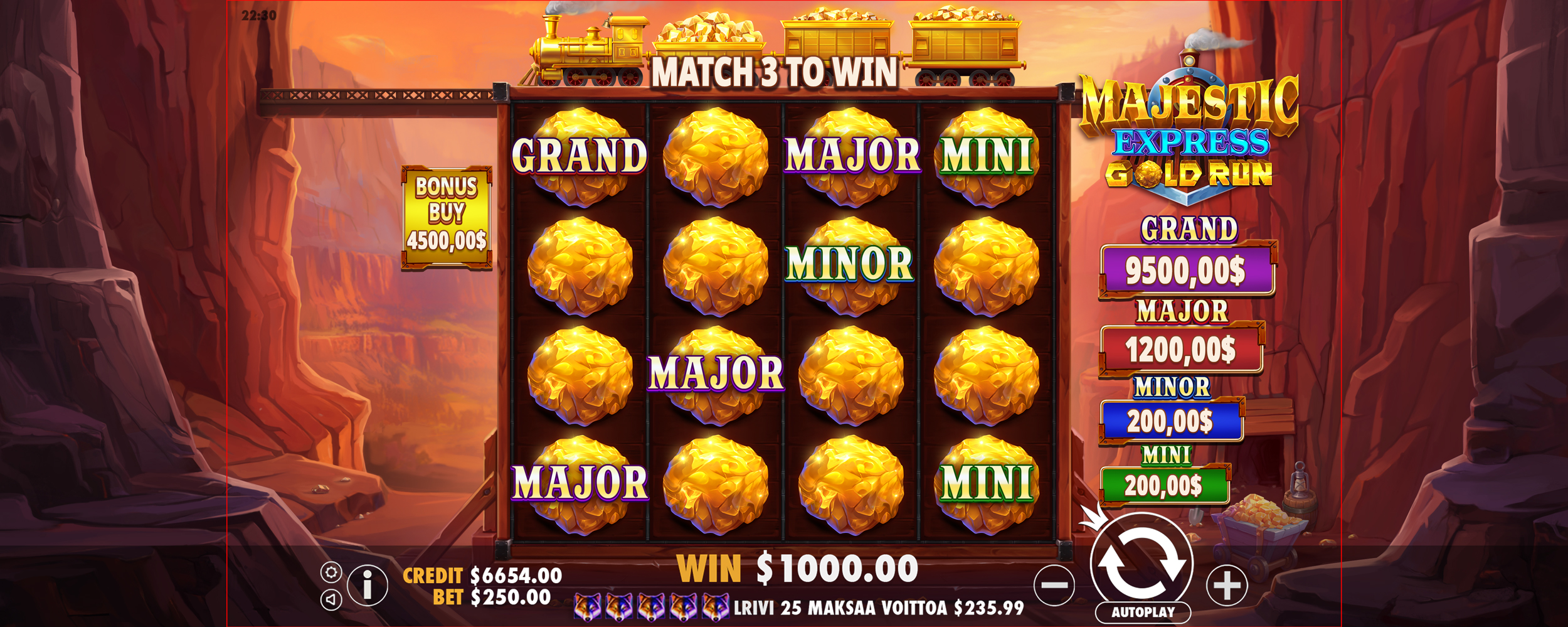 Majestic Express - Gold Run - Big win 2