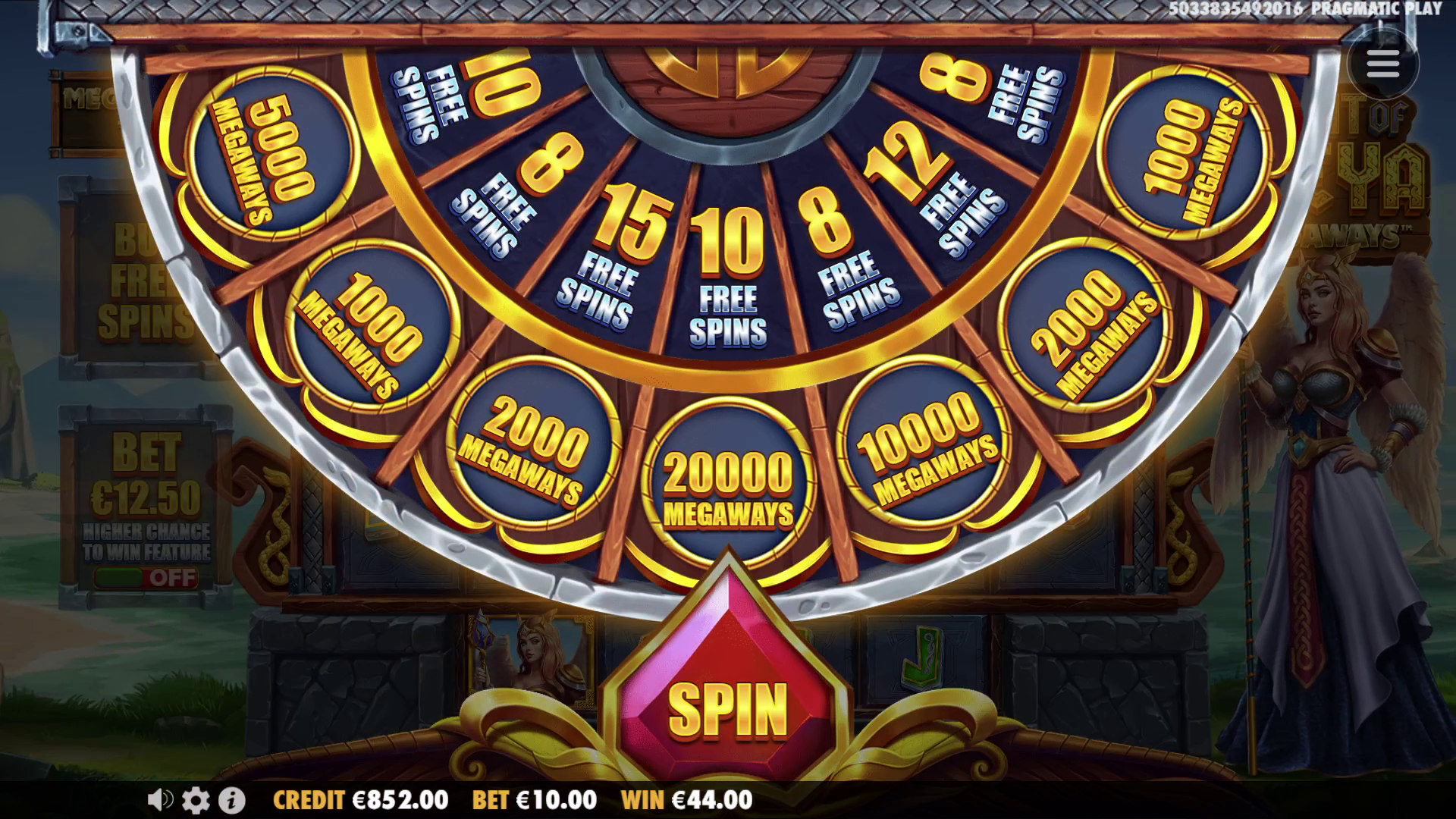 Might of Freya Megaways - Free spins 1