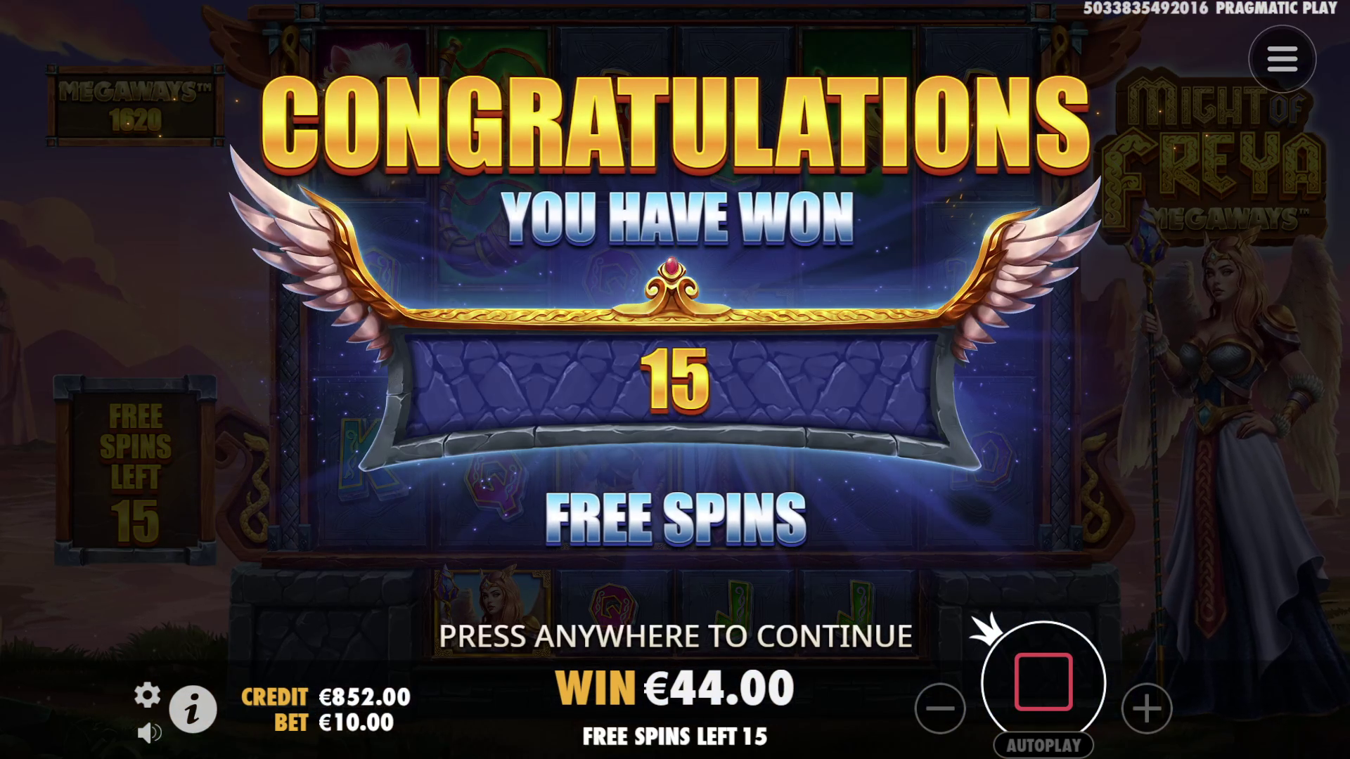 Might of Freya Megaways - Free spins 2