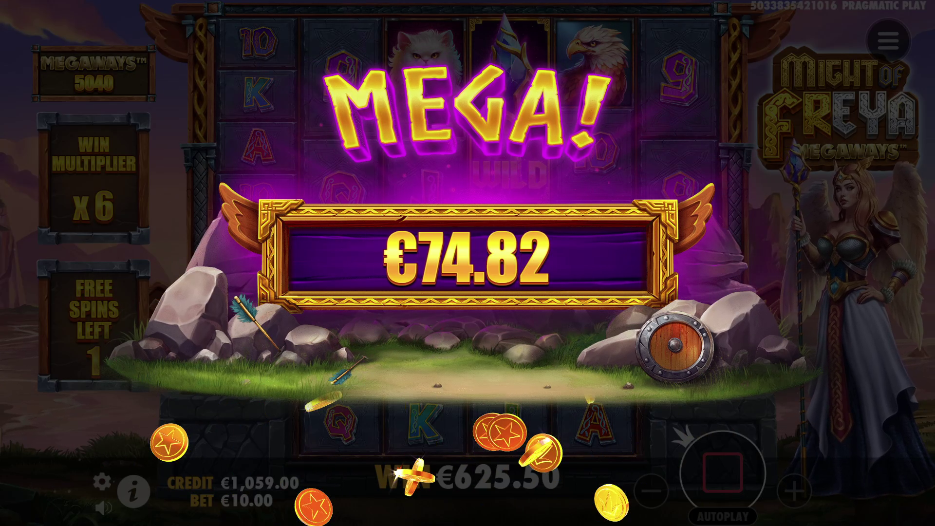 Might of Freya Megaways - Big win 3