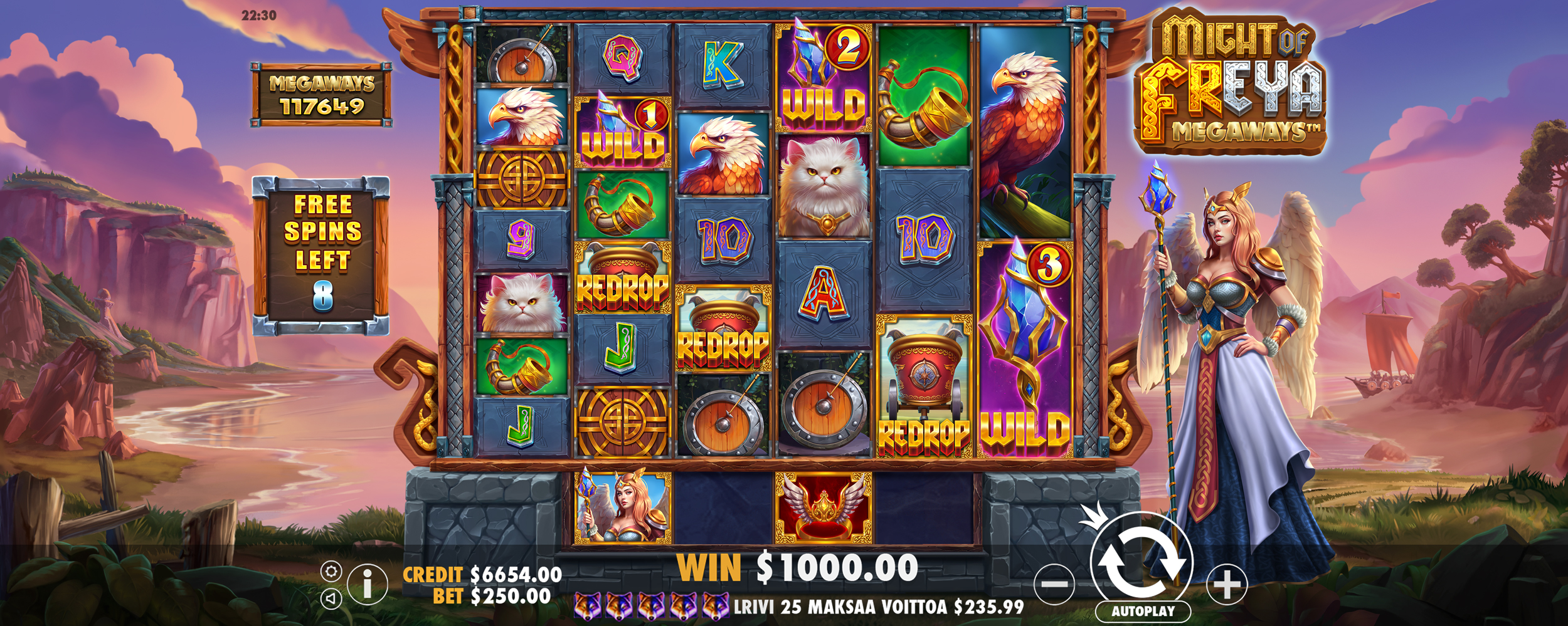 Might of Freya Megaways - Free spins 5