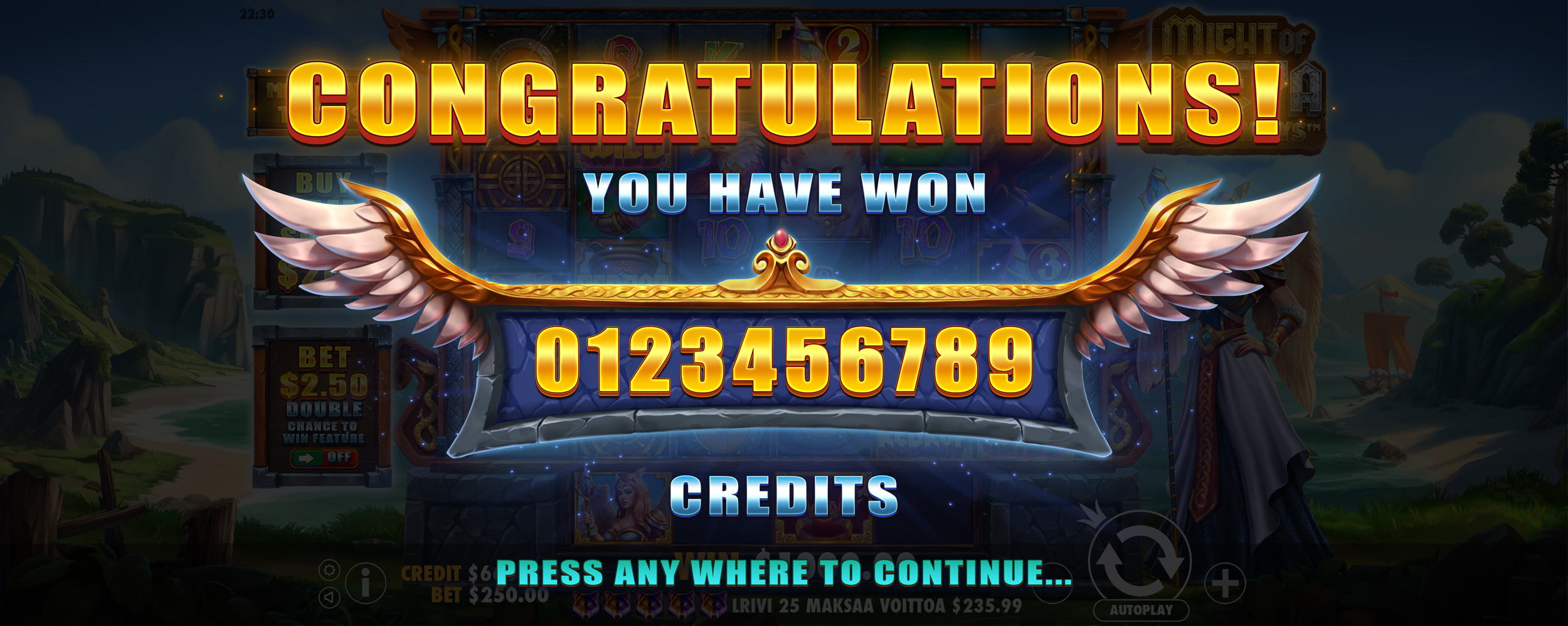 Might of Freya Megaways - Big win 4