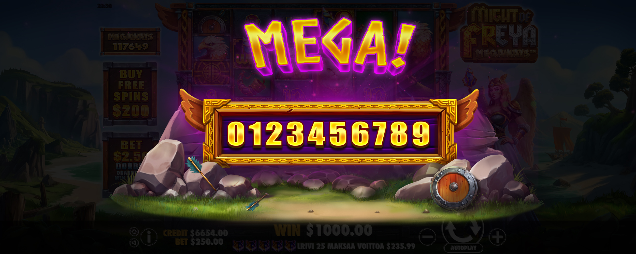 Might of Freya Megaways - Big win 7