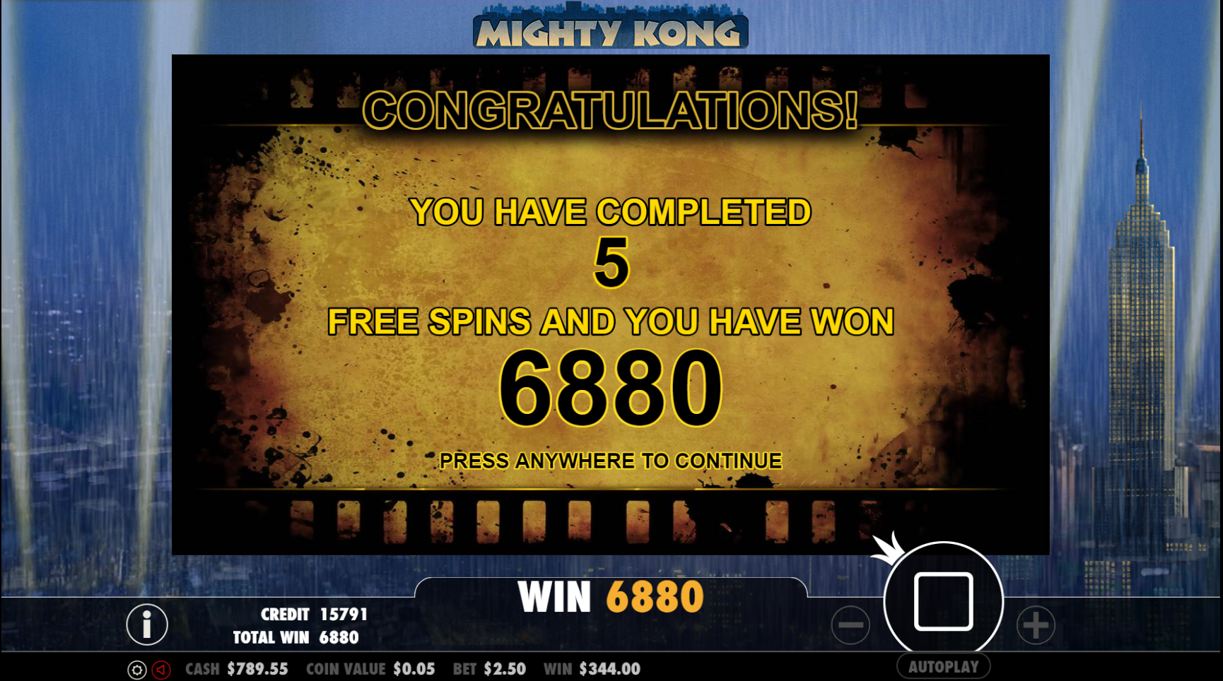 Mighty Kong - Free spins 2