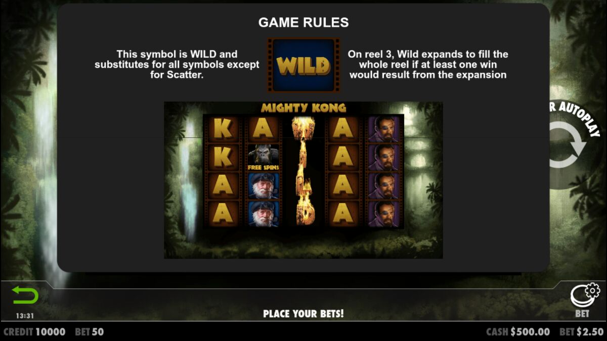 Mighty Kong - Game rules 5
