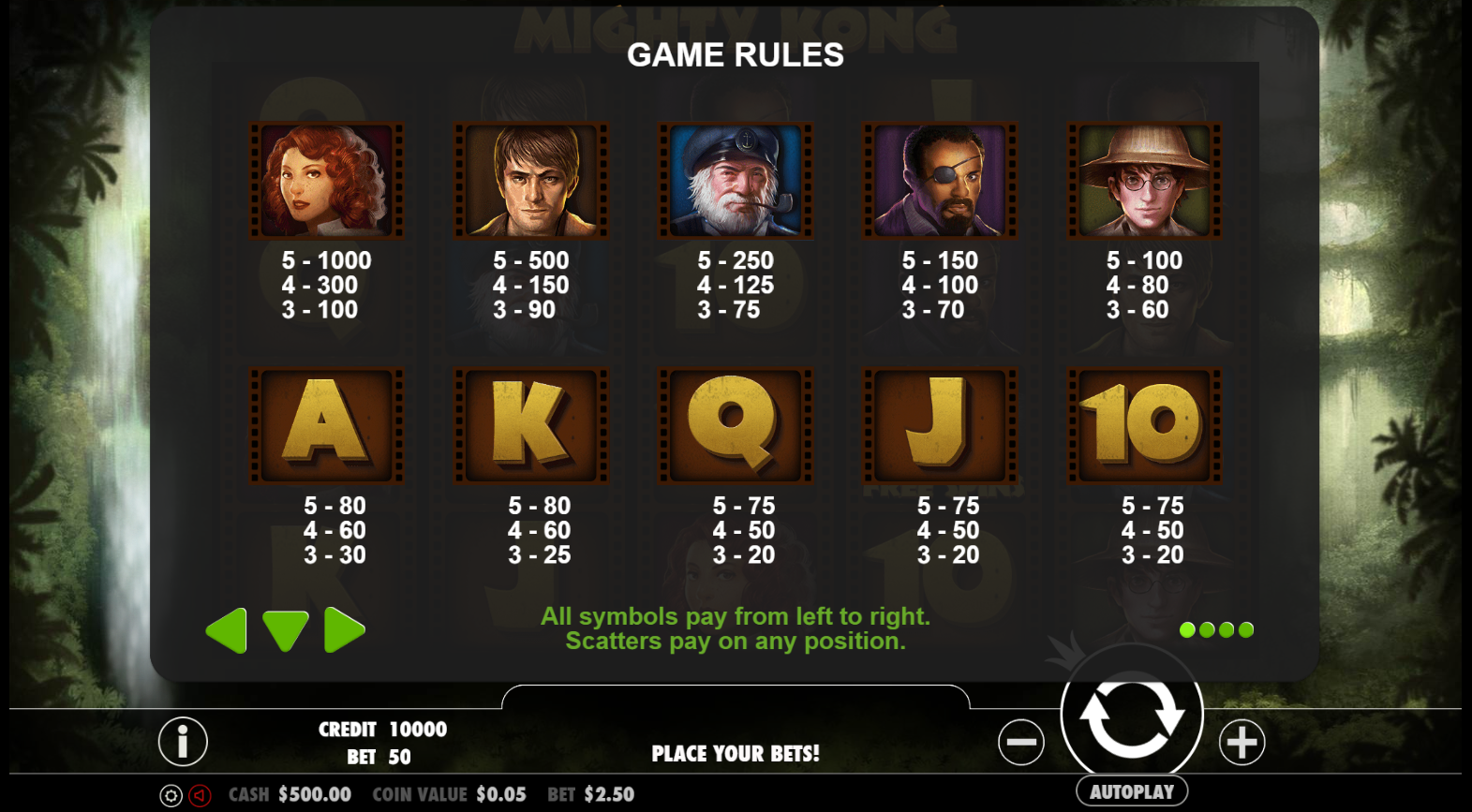 Mighty Kong - Game rules 8