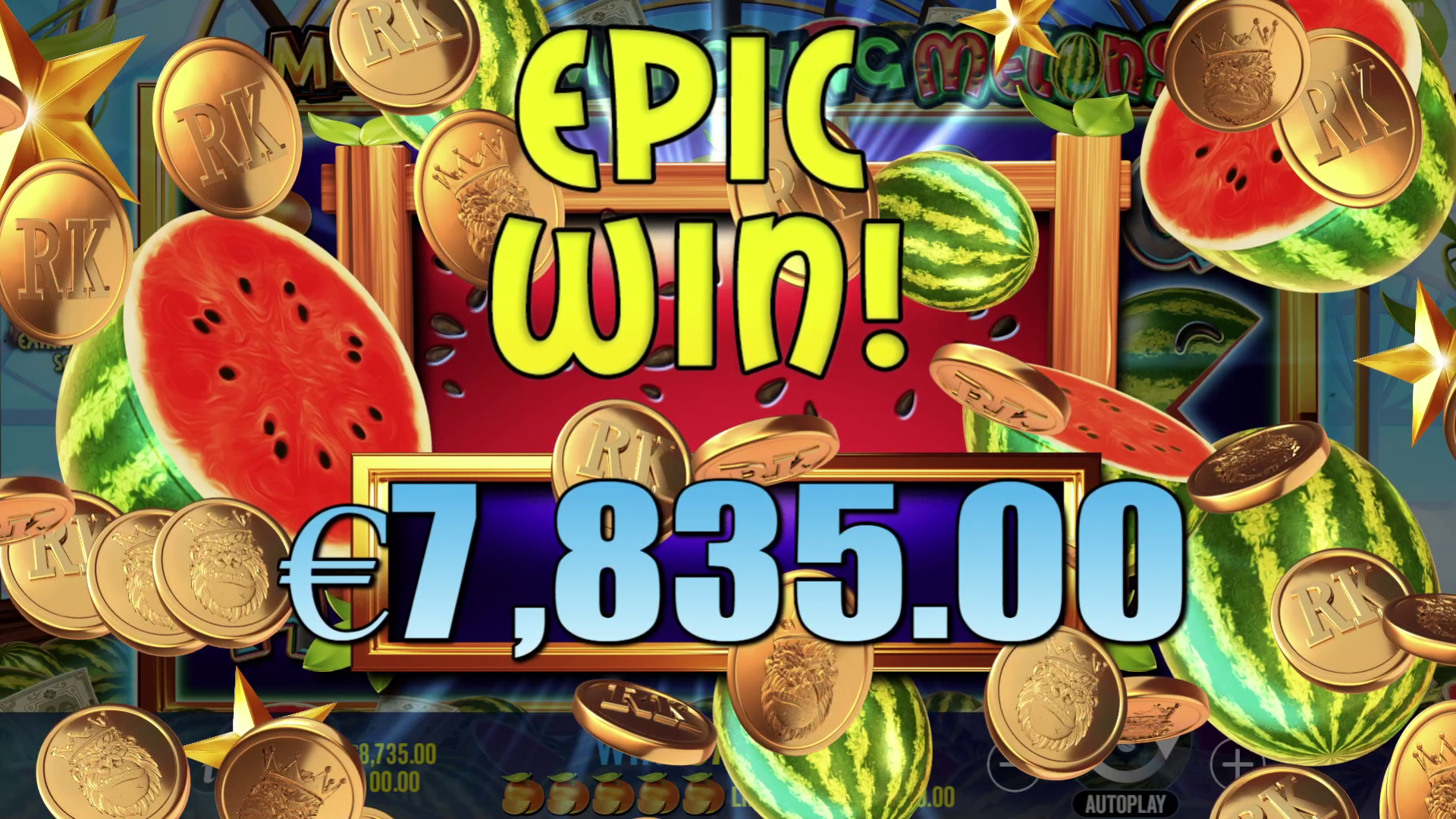 Mighty Munching Melons - Big win
