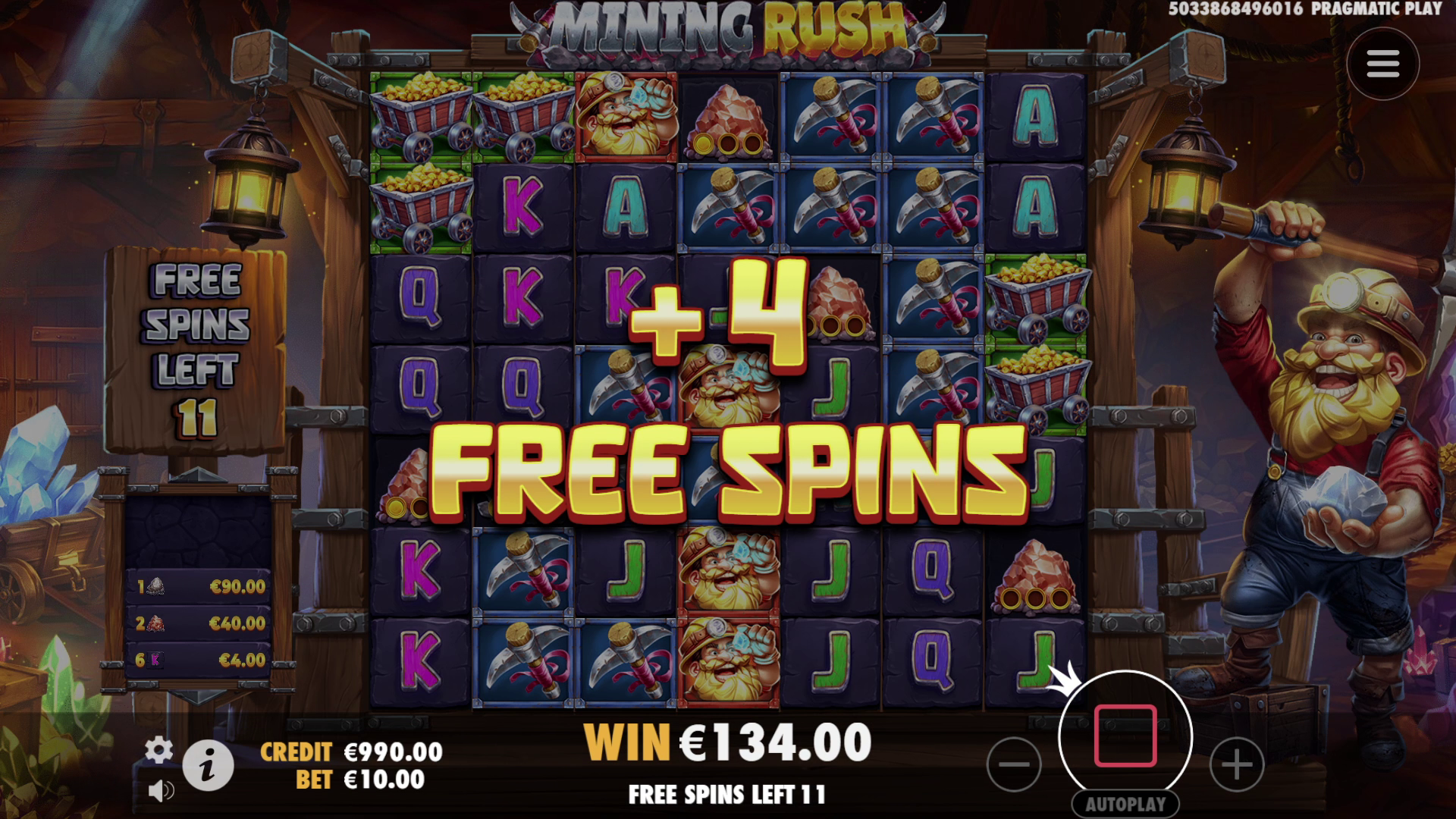 Mining Rush - Free spins 5
