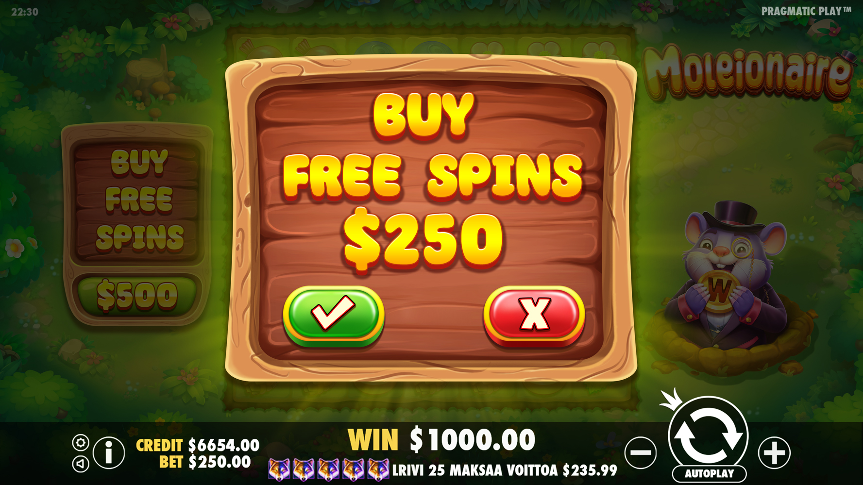 Moleionaire - Buy bonus 1