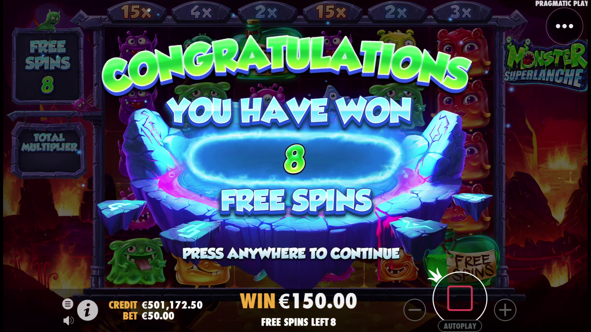 Monster Superlanche - Free spins 1