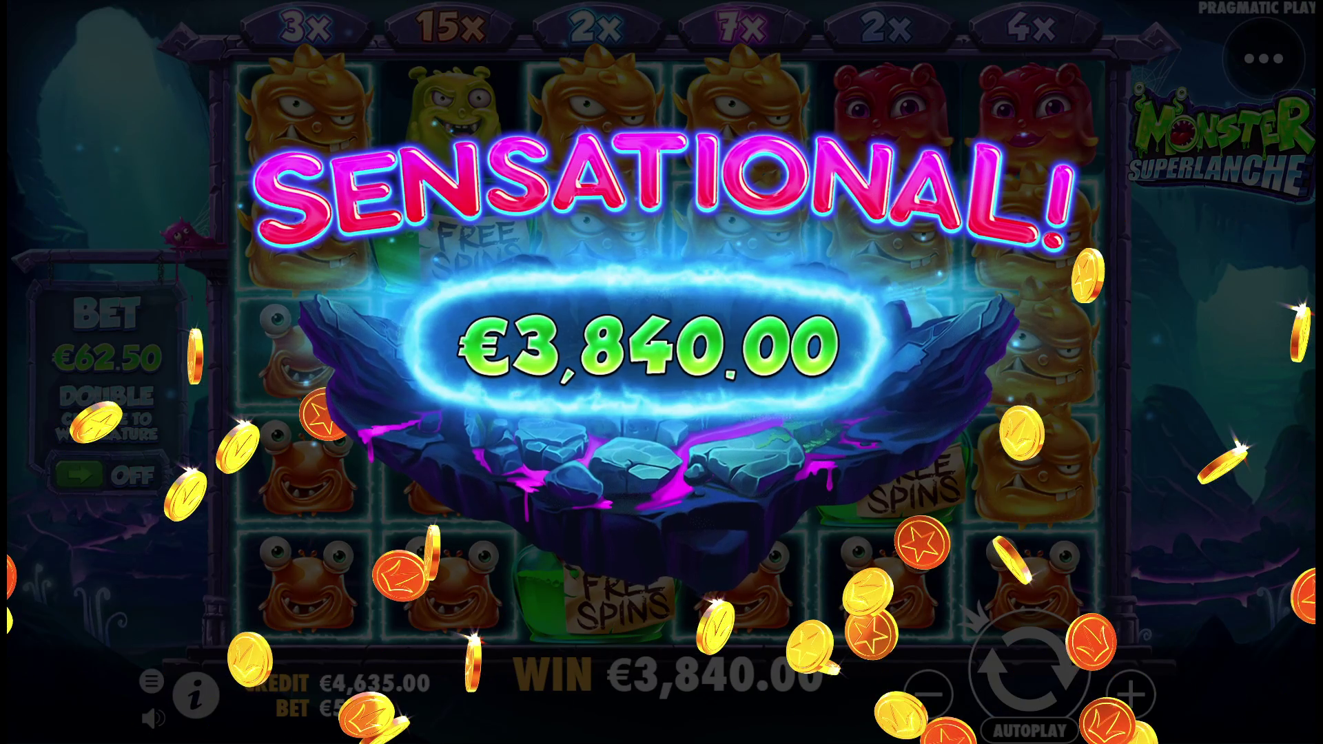 Monster Superlanche - Big win