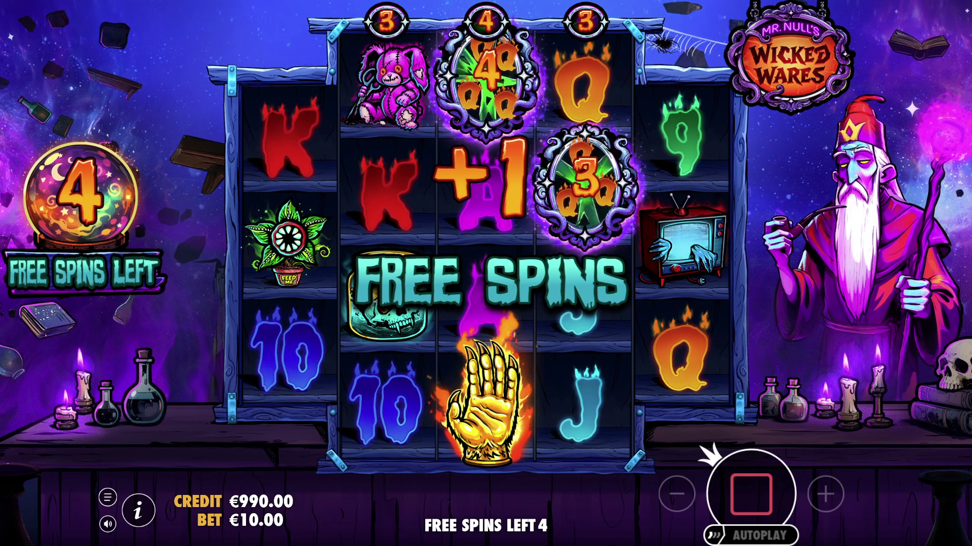 Mr. Null's Wicked Wares - Free spins 6