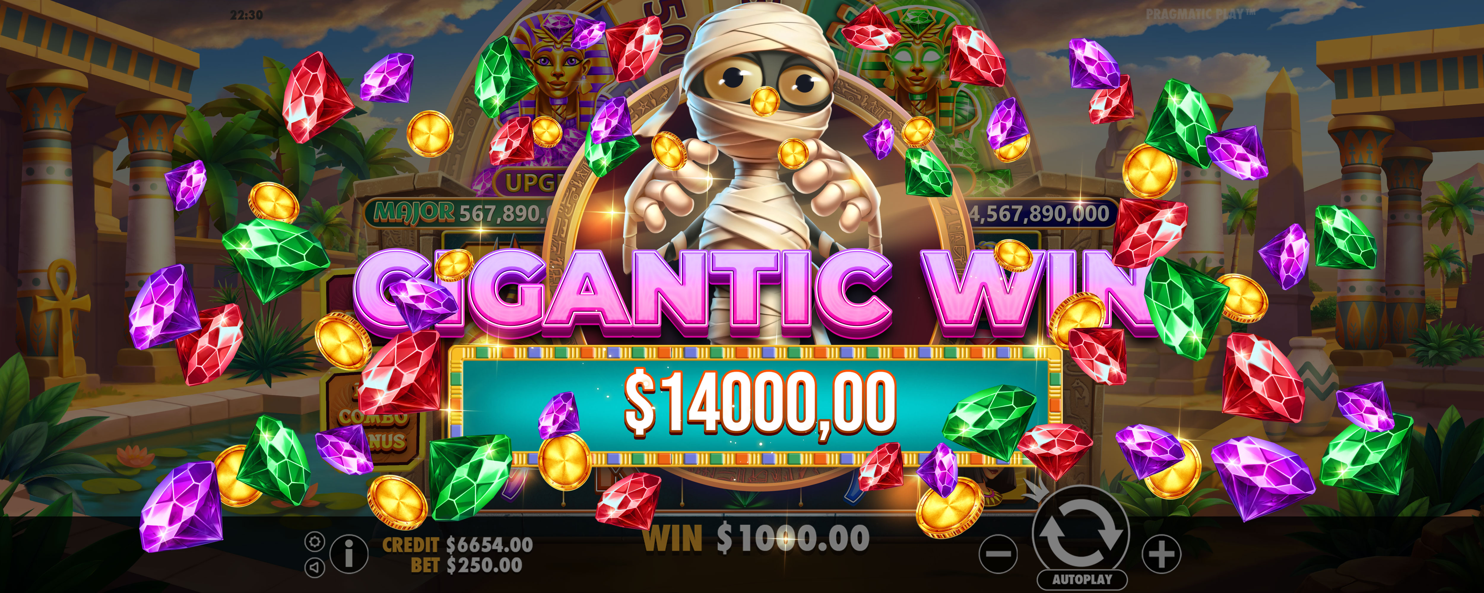 Mummy's Jewels - Big win 8
