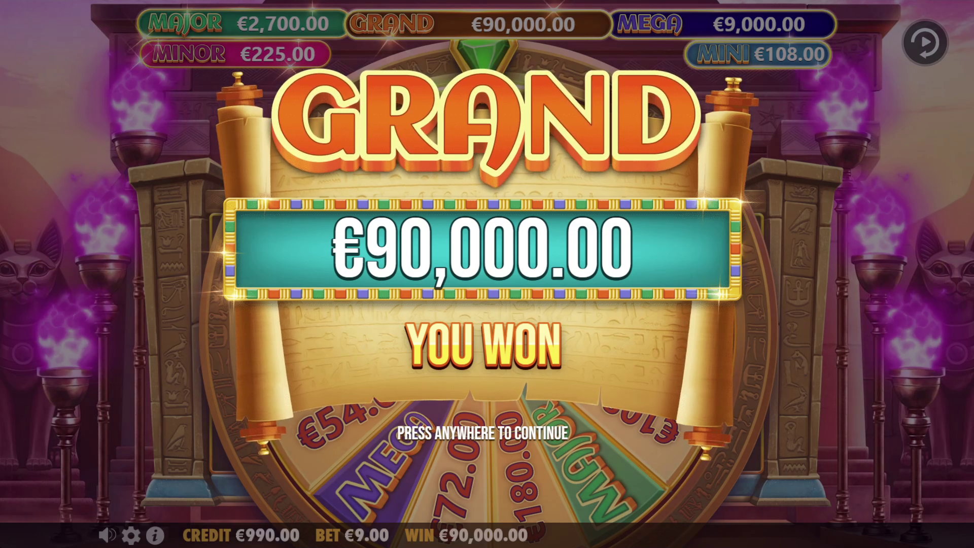 Mummy's Jewels - Big win 9