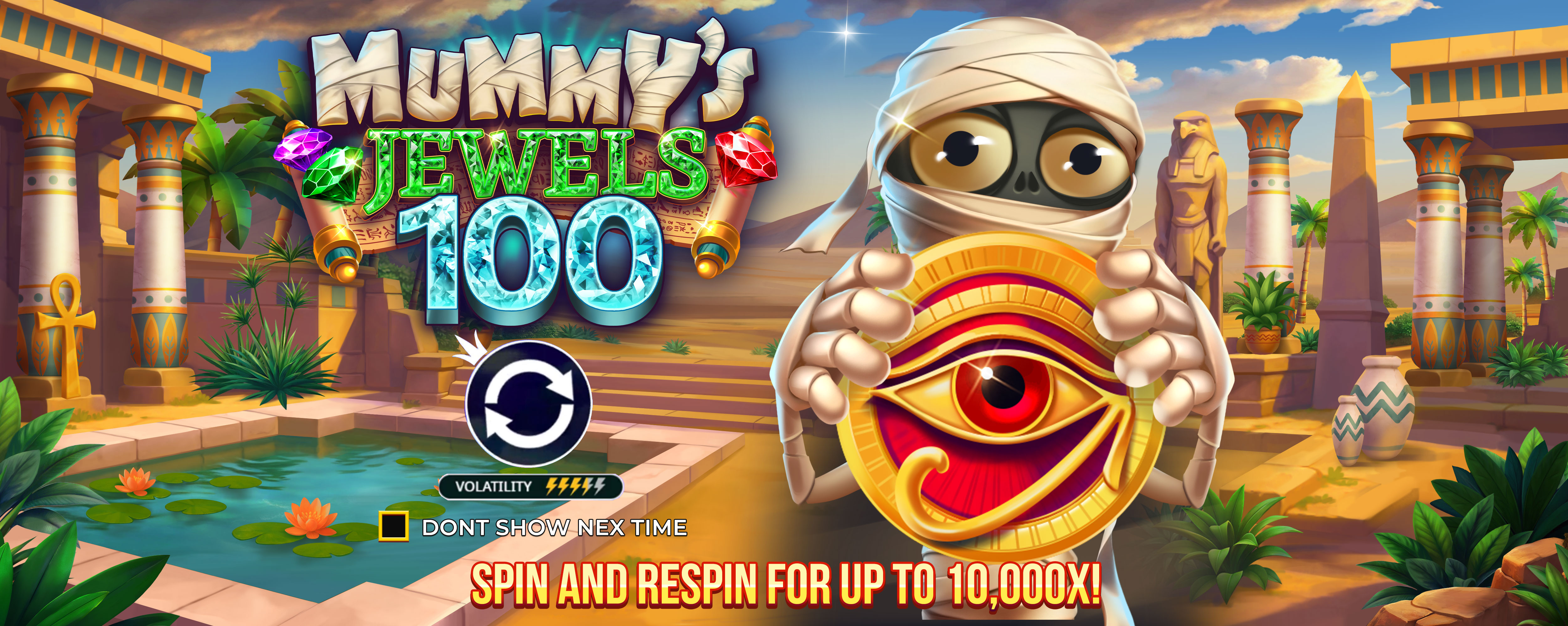 Mummy's Jewels - Start screen