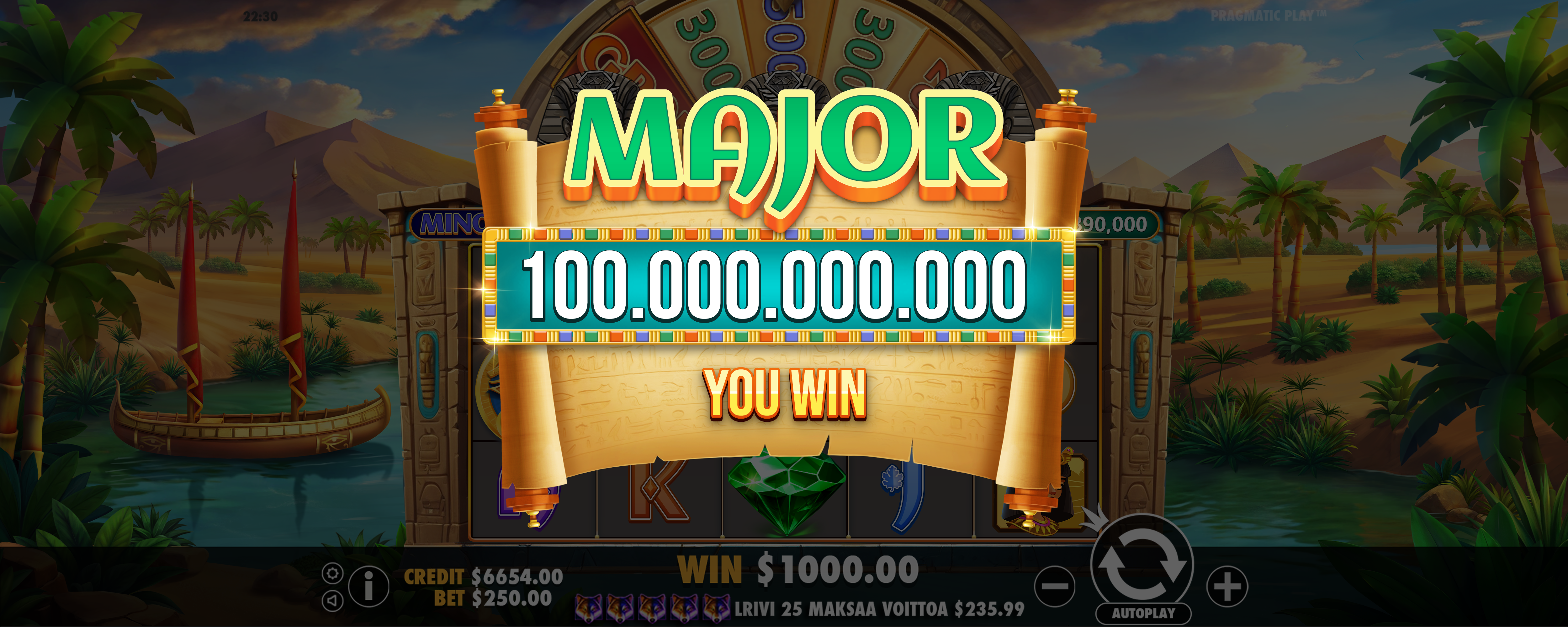 Mummy's Jewels - Big win 11
