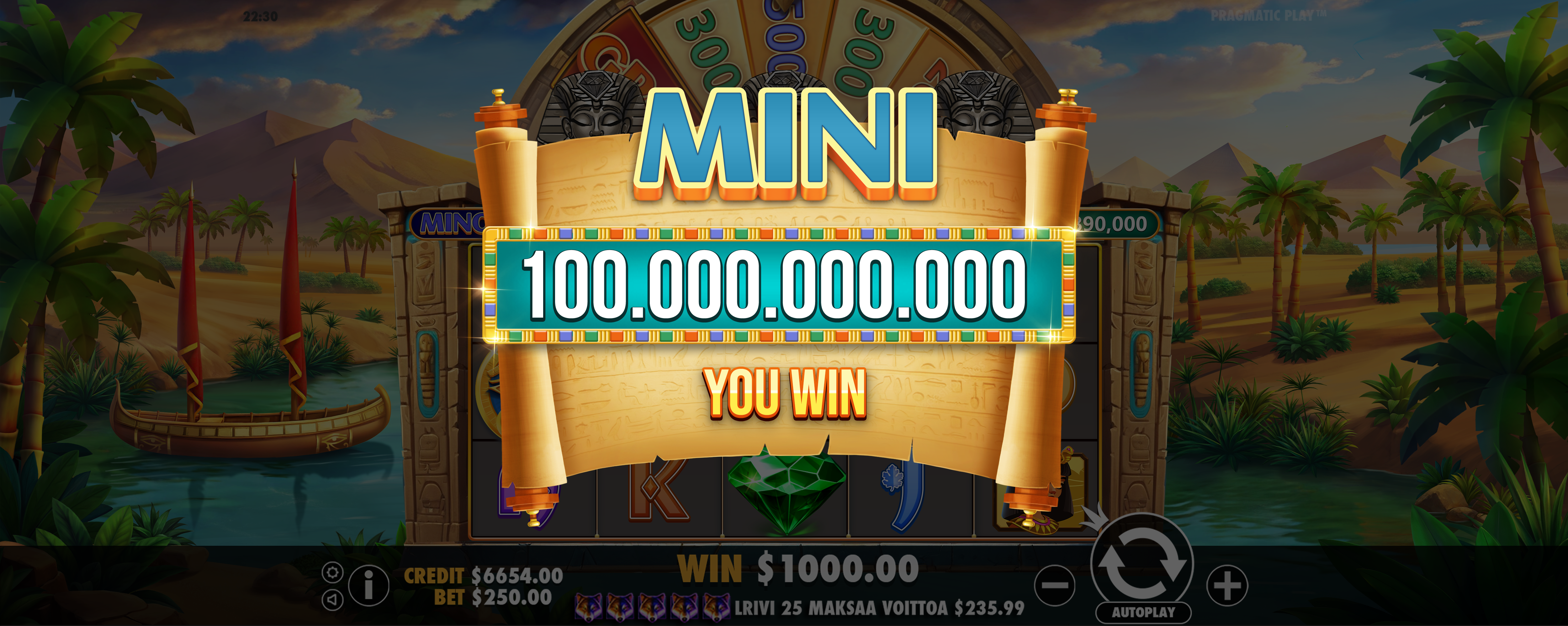 Mummy's Jewels - Big win 13