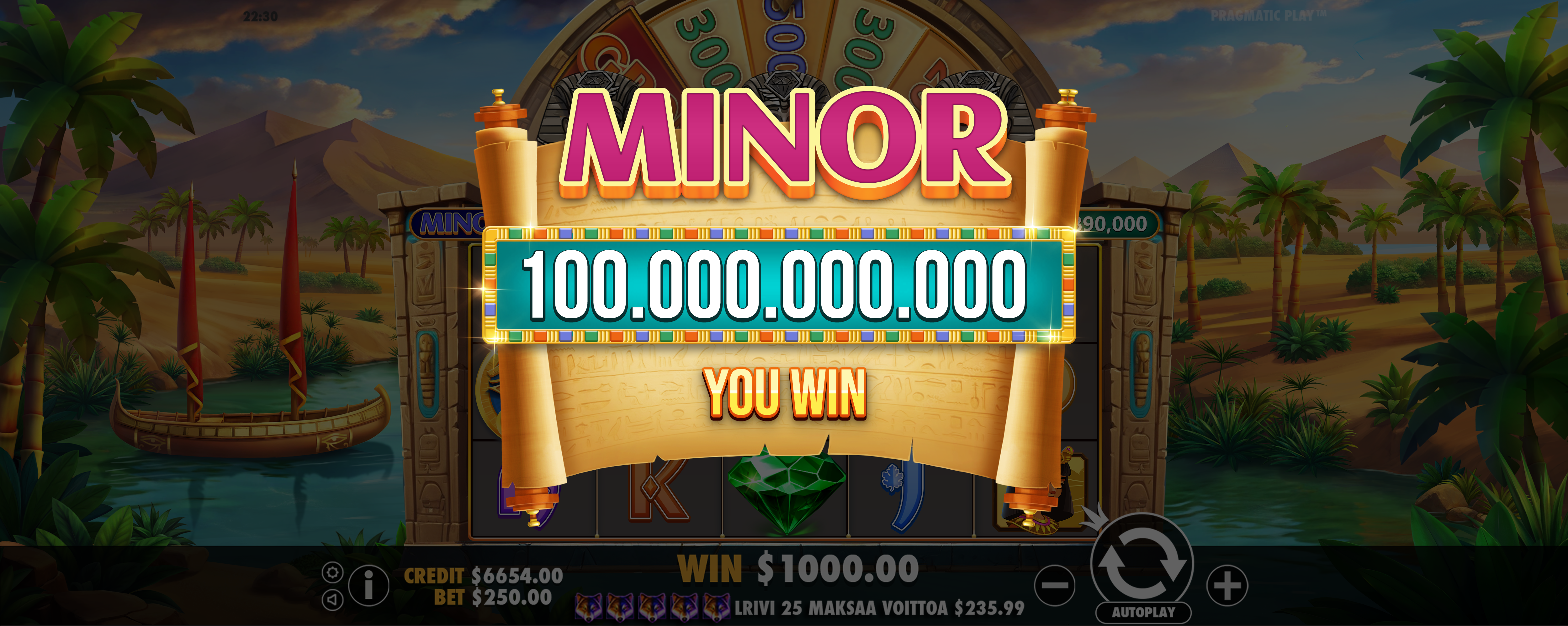 Mummy's Jewels - Big win 14