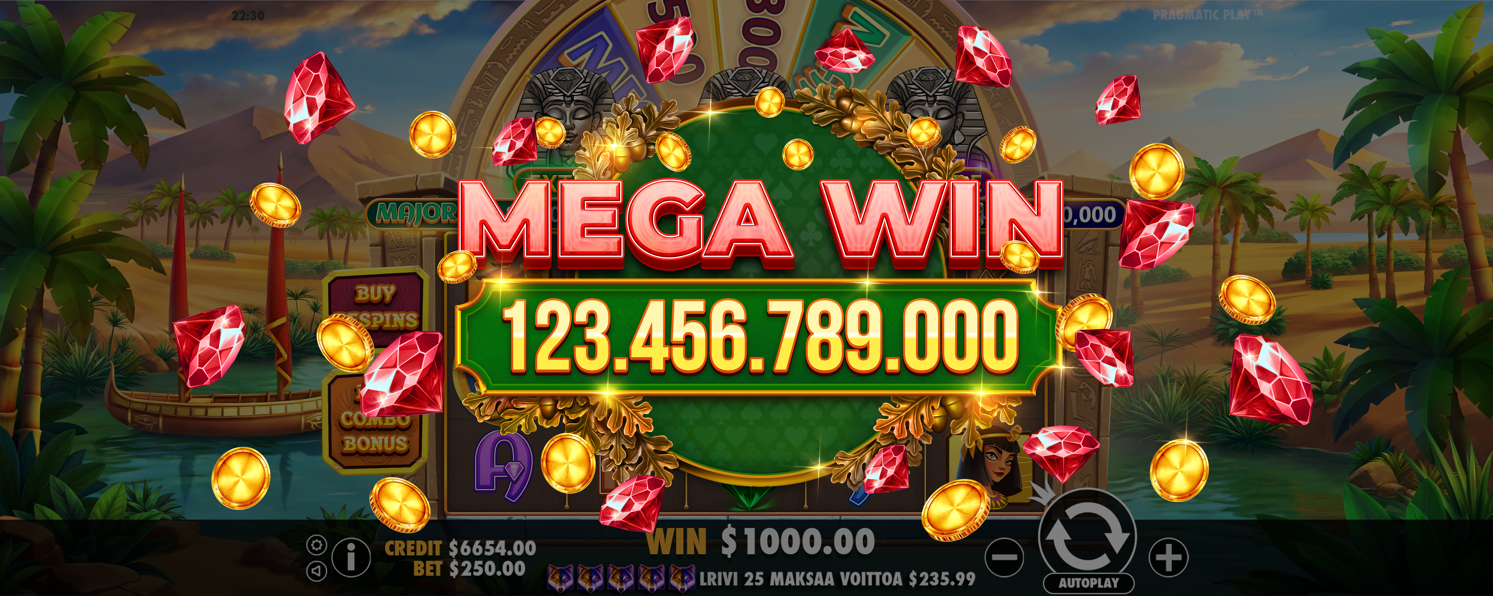 Mummy's Jewels - Big win 16