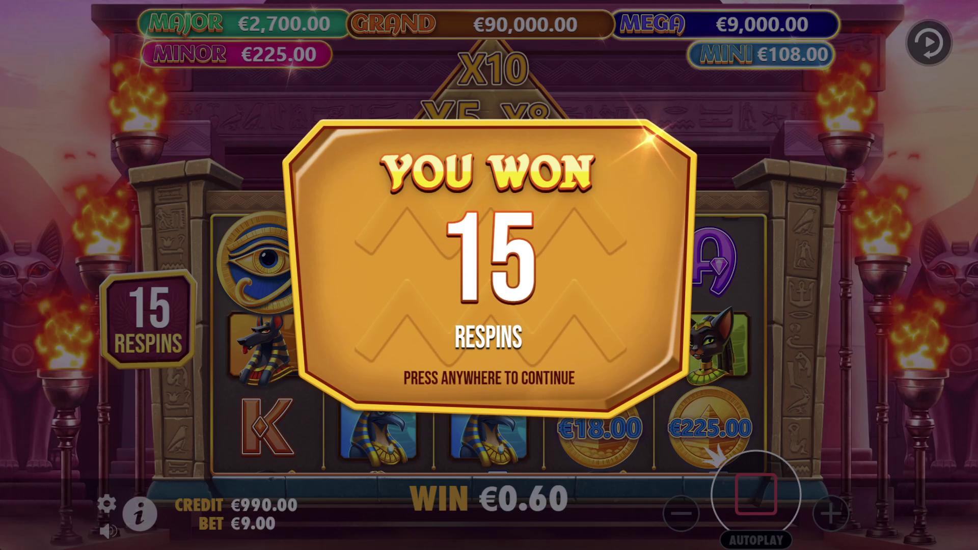 Mummy's Jewels - Free spins 2