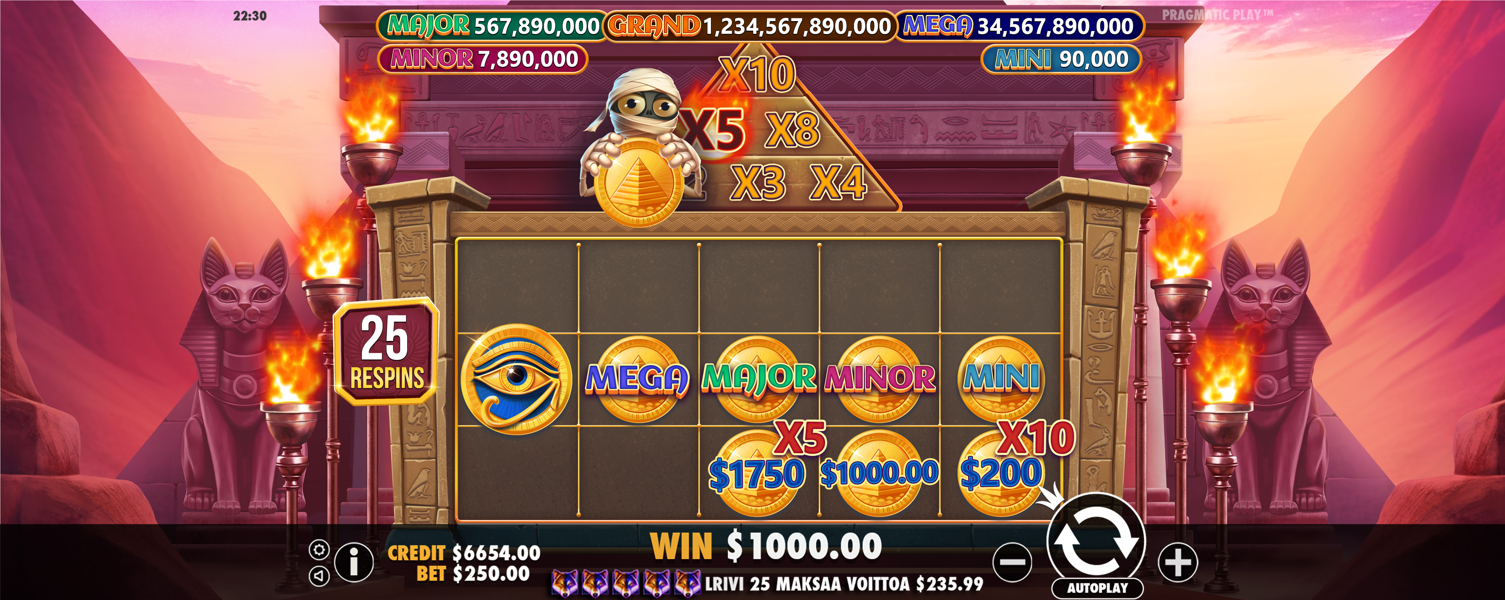 Mummy's Jewels - Free spins 4