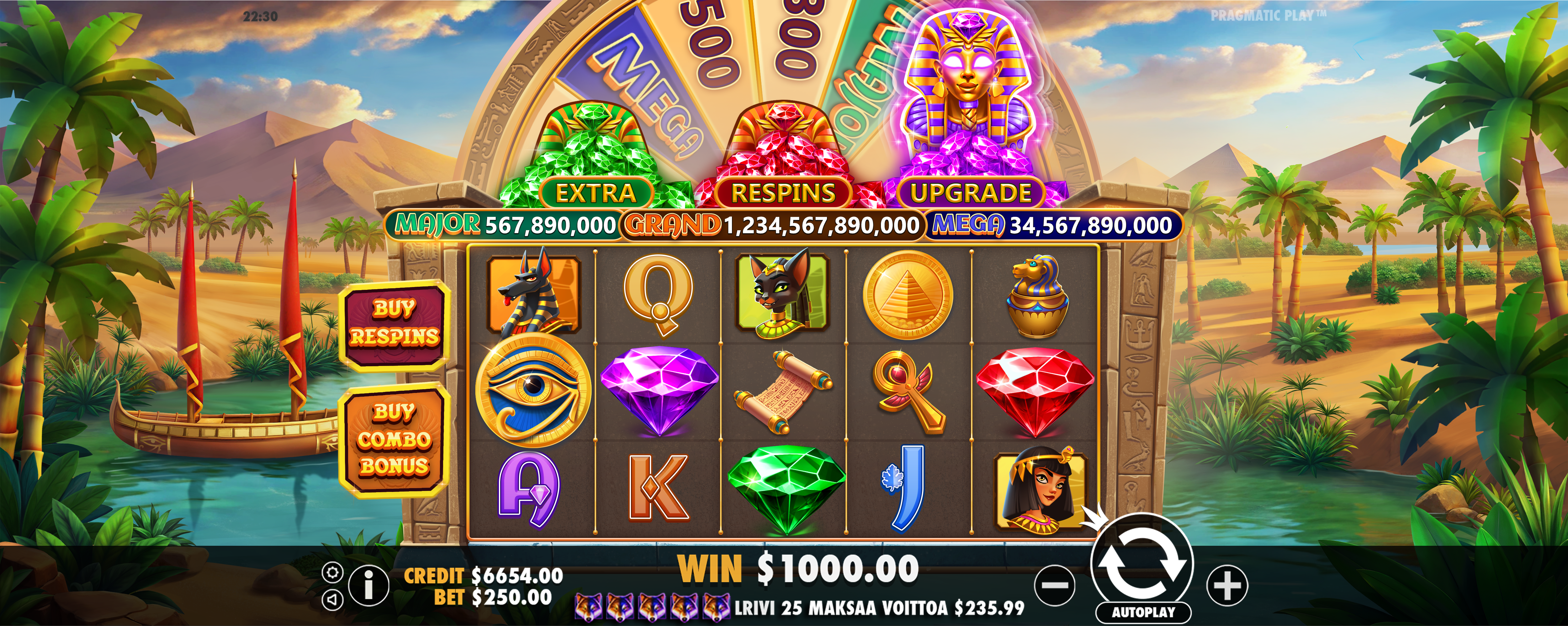 Mummy's Jewels - Big win 22