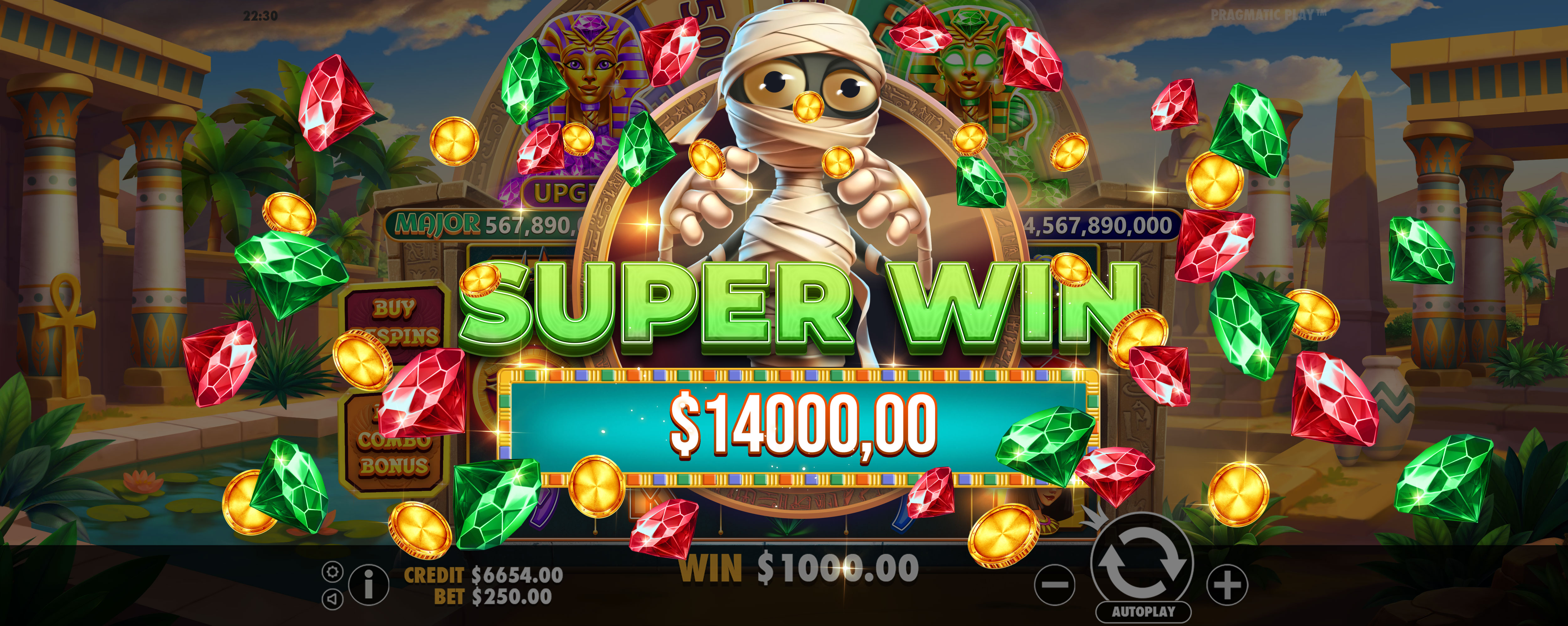 Mummy's Jewels - Big win 25