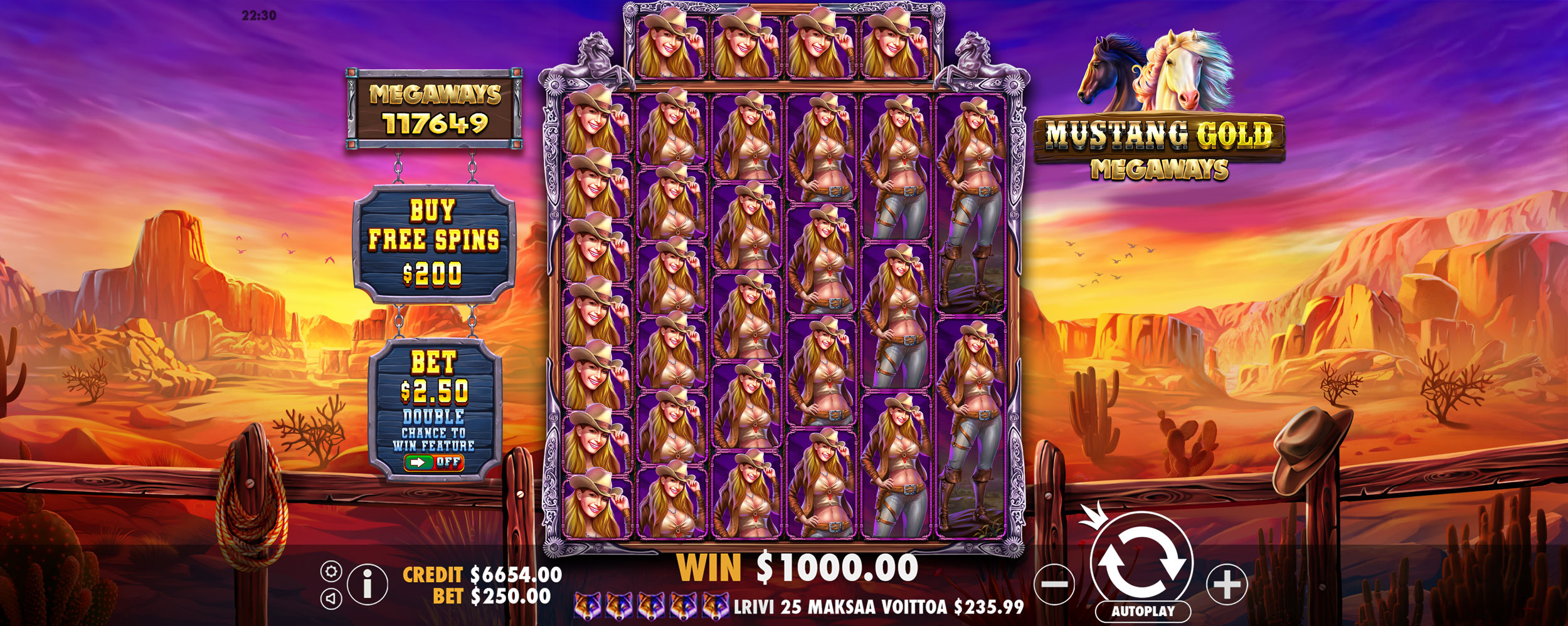 Mustang Gold Megaways - Big win 3