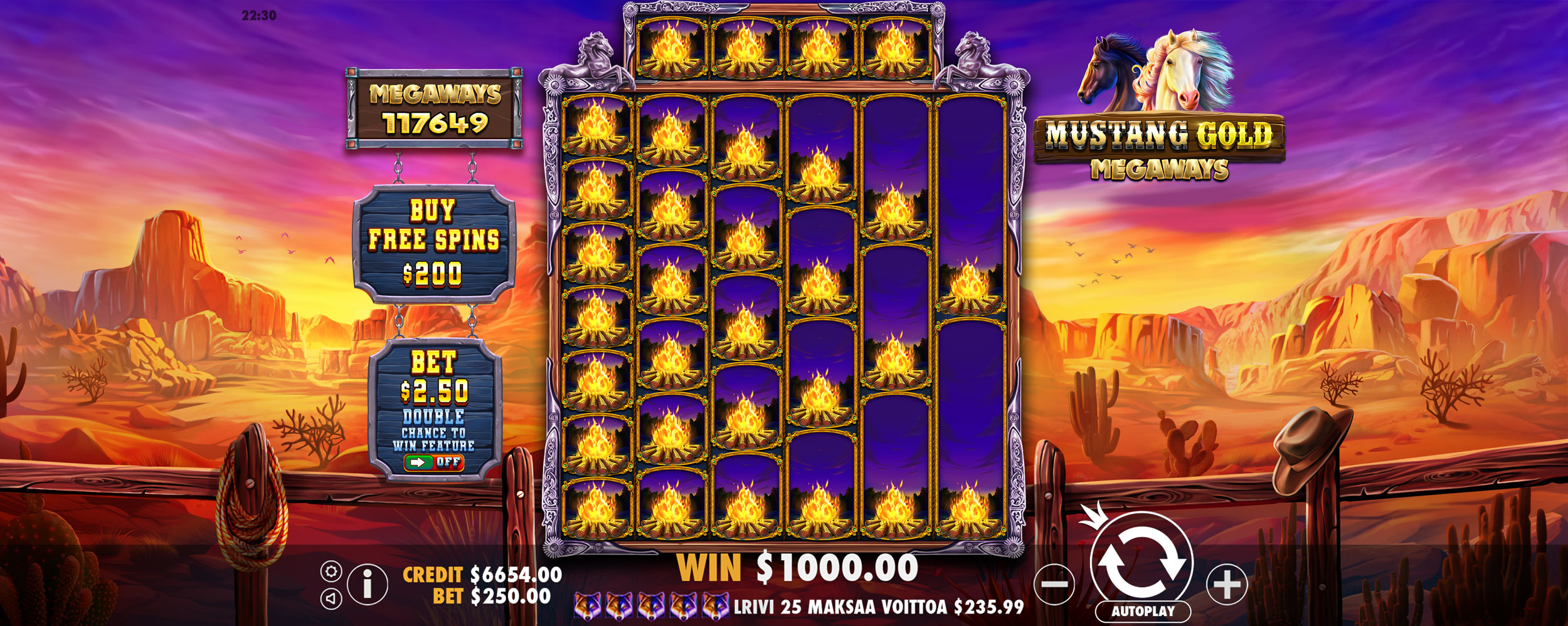 Mustang Gold Megaways - Big win 7