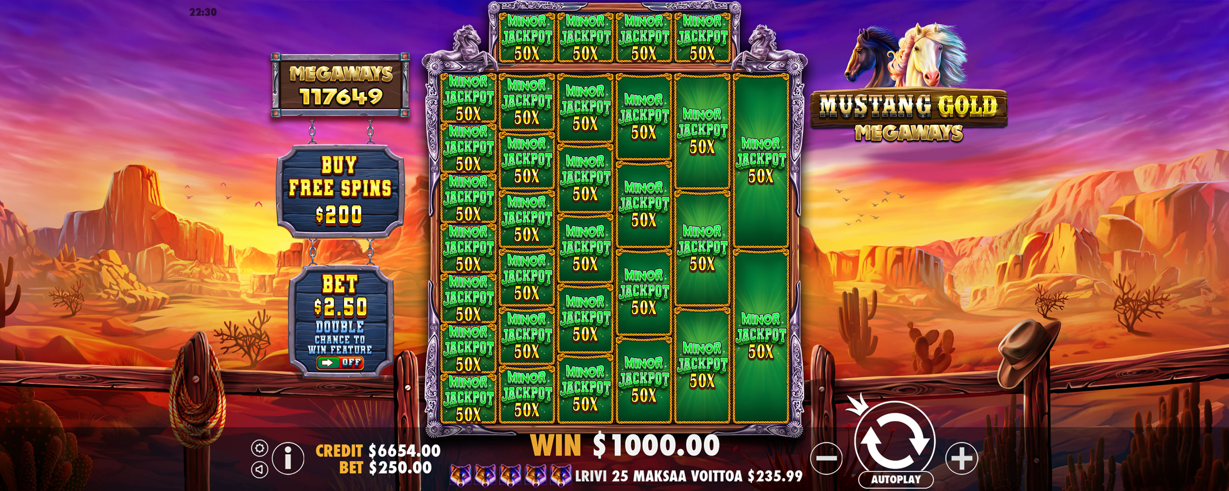 Mustang Gold Megaways - Buy bonus 3