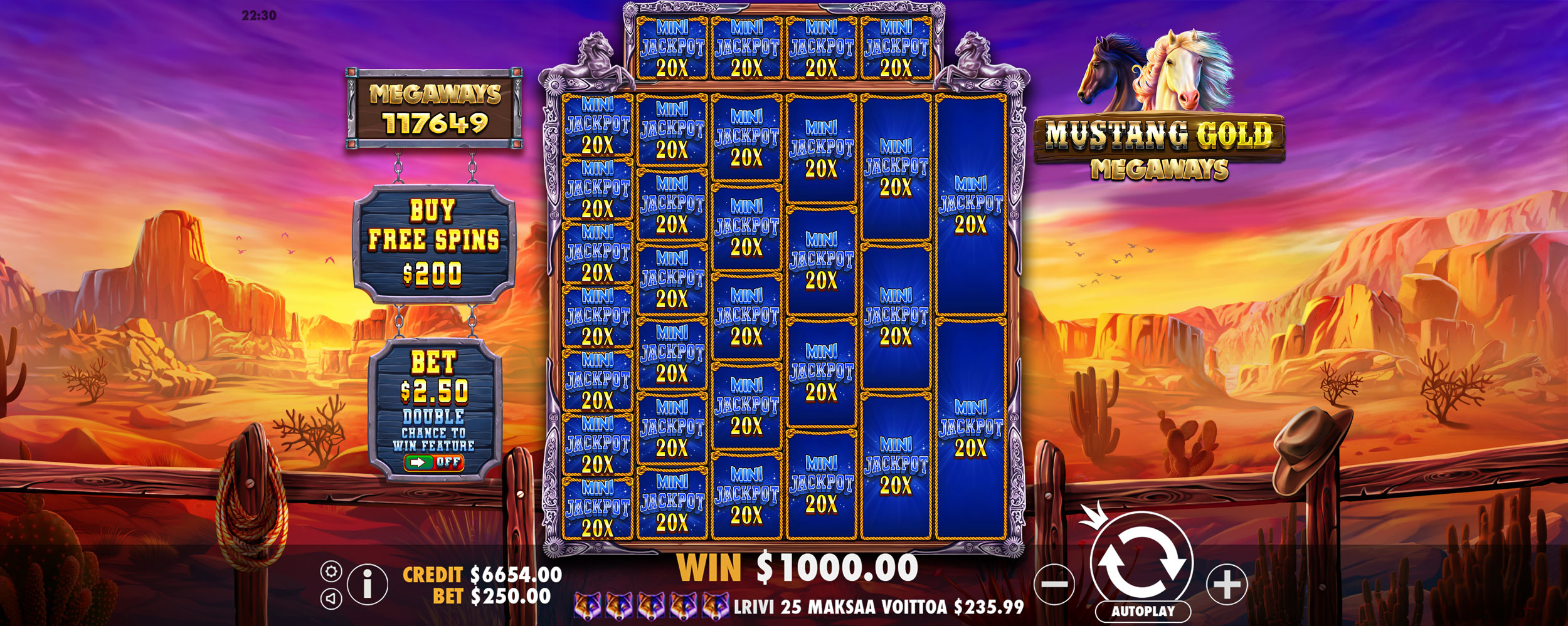 Mustang Gold Megaways - Buy bonus 4