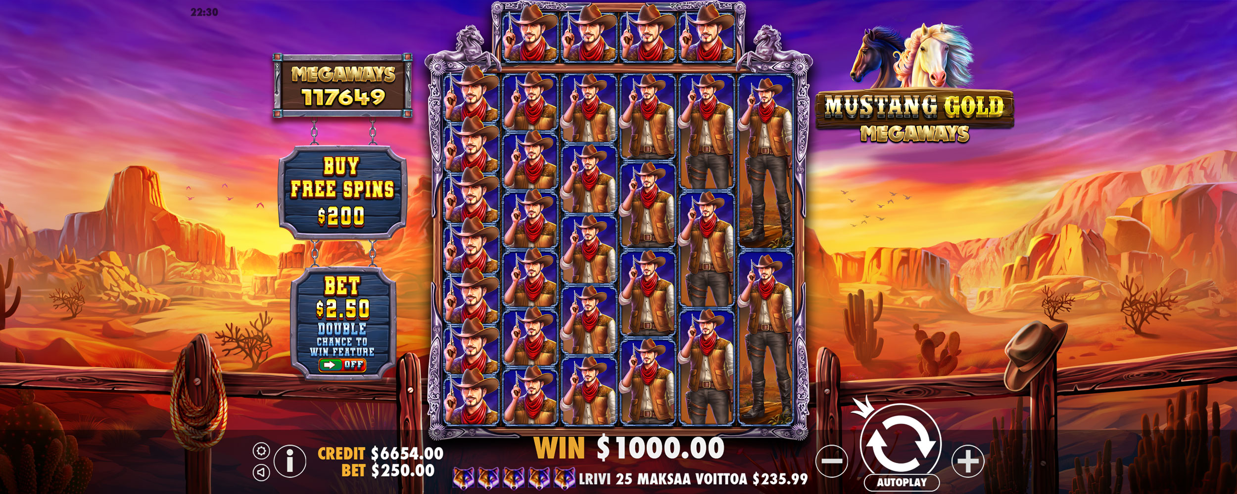 Mustang Gold Megaways - Big win 18