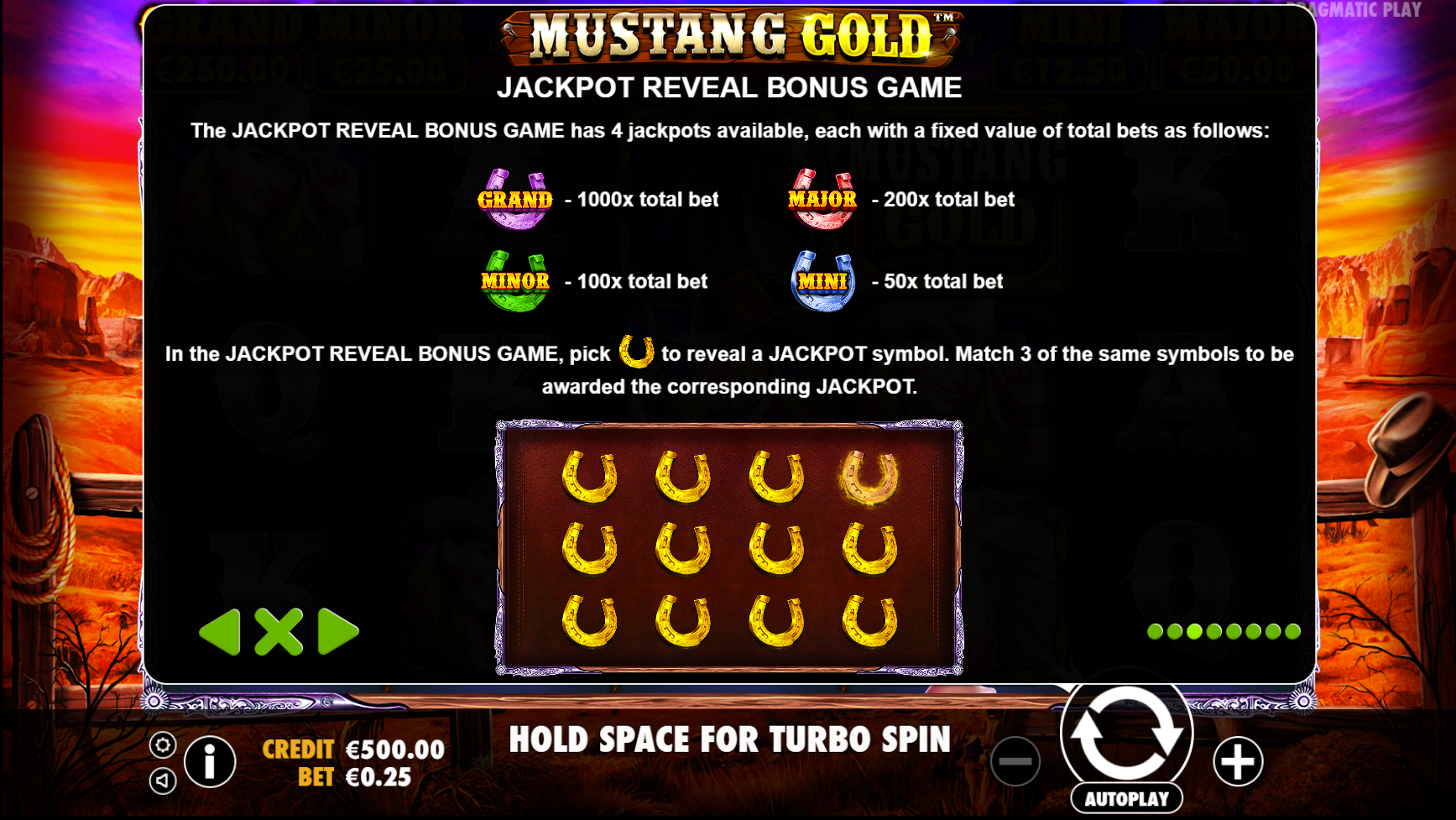 Mustang Gold - Buy bonus 1