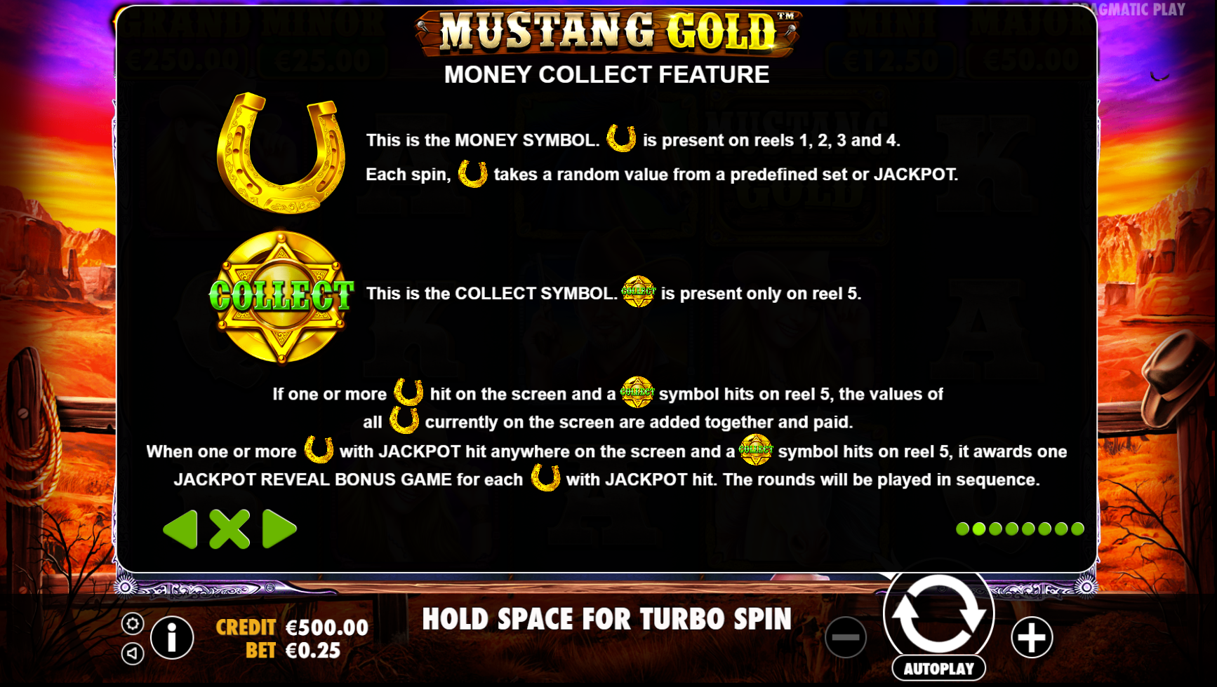 Mustang Gold - Game rules 2