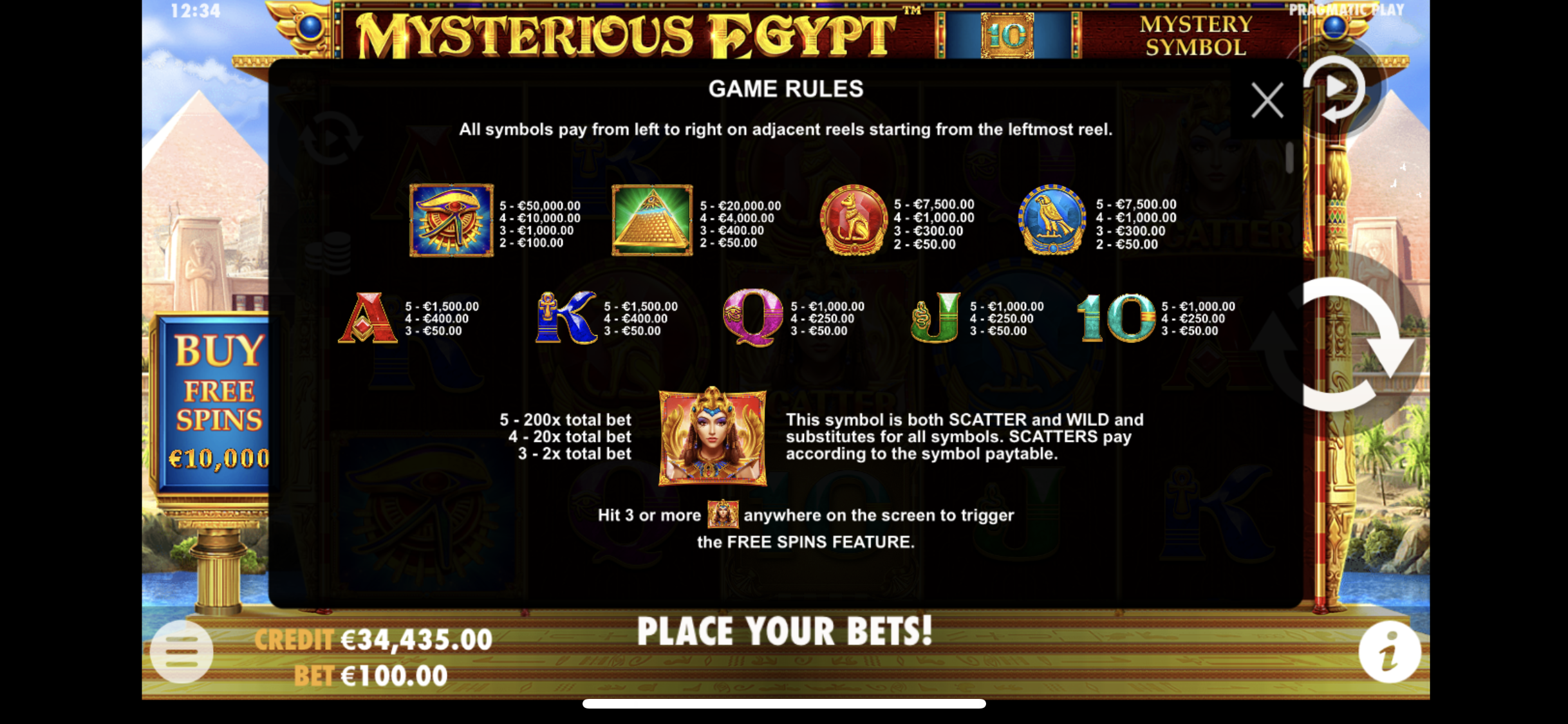 Mysterious Egypt - Game rules