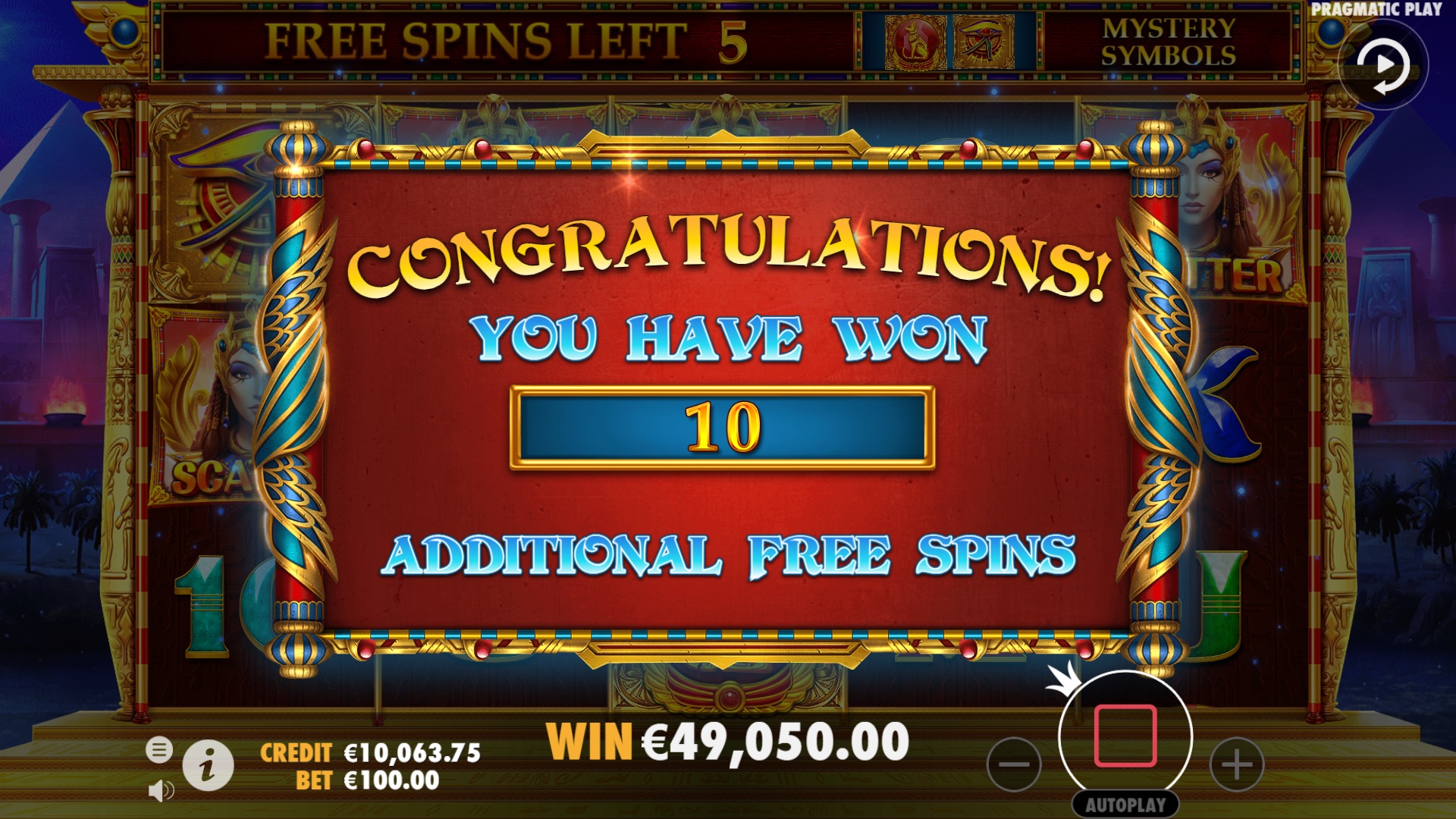 Mysterious Egypt - Free spins 6