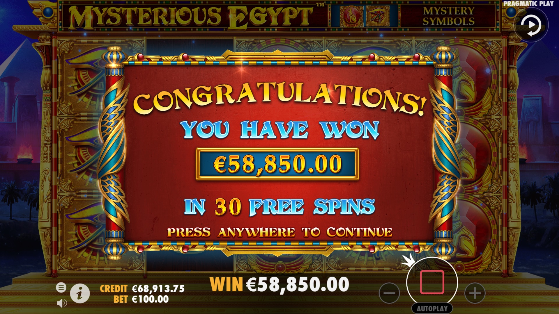 Mysterious Egypt - Free spins 8