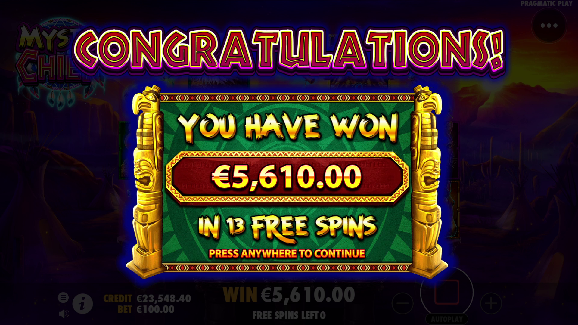 Mystic Chief - Free spins 6