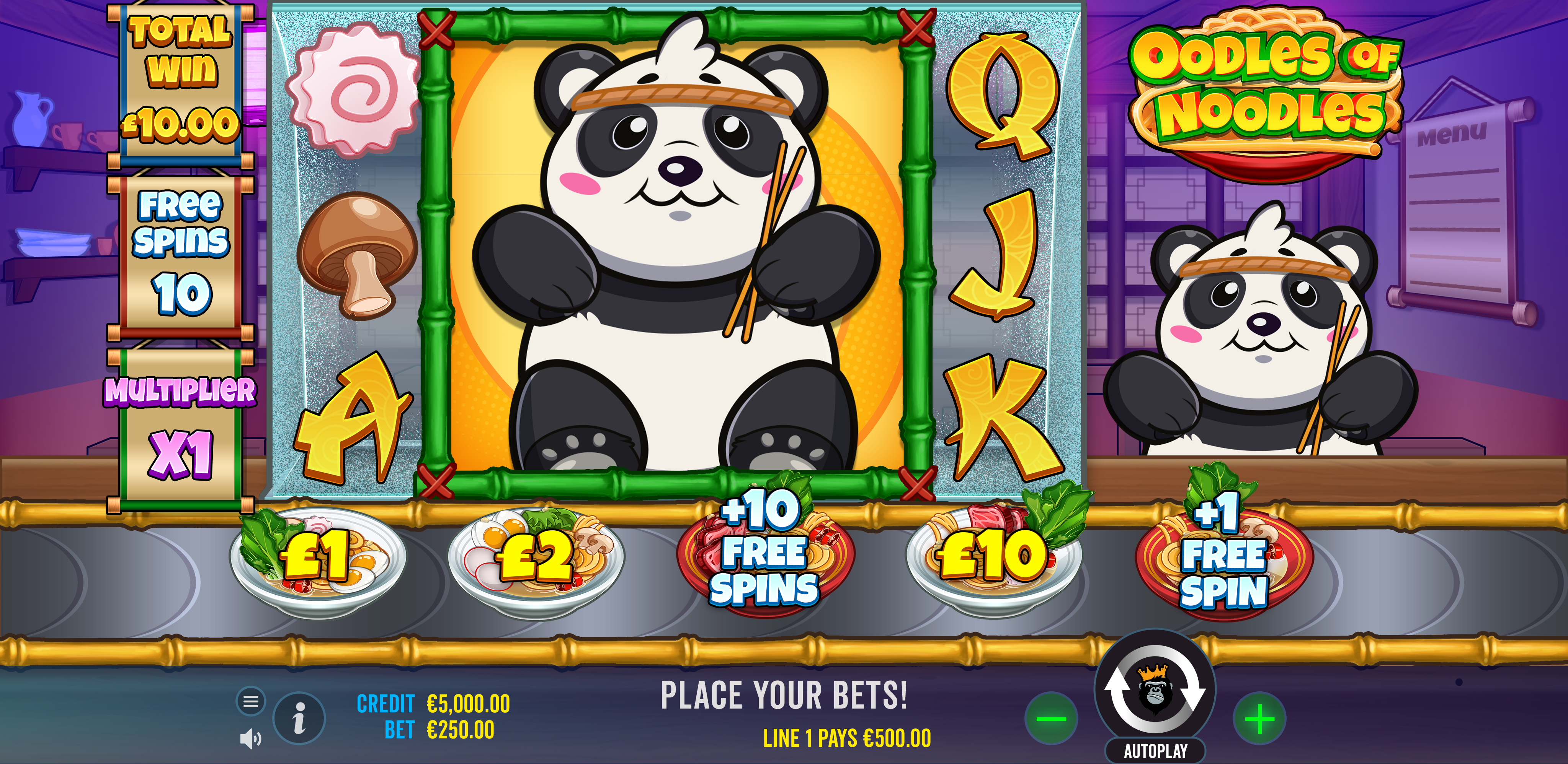 Oodles of Noodles - Free spins 1