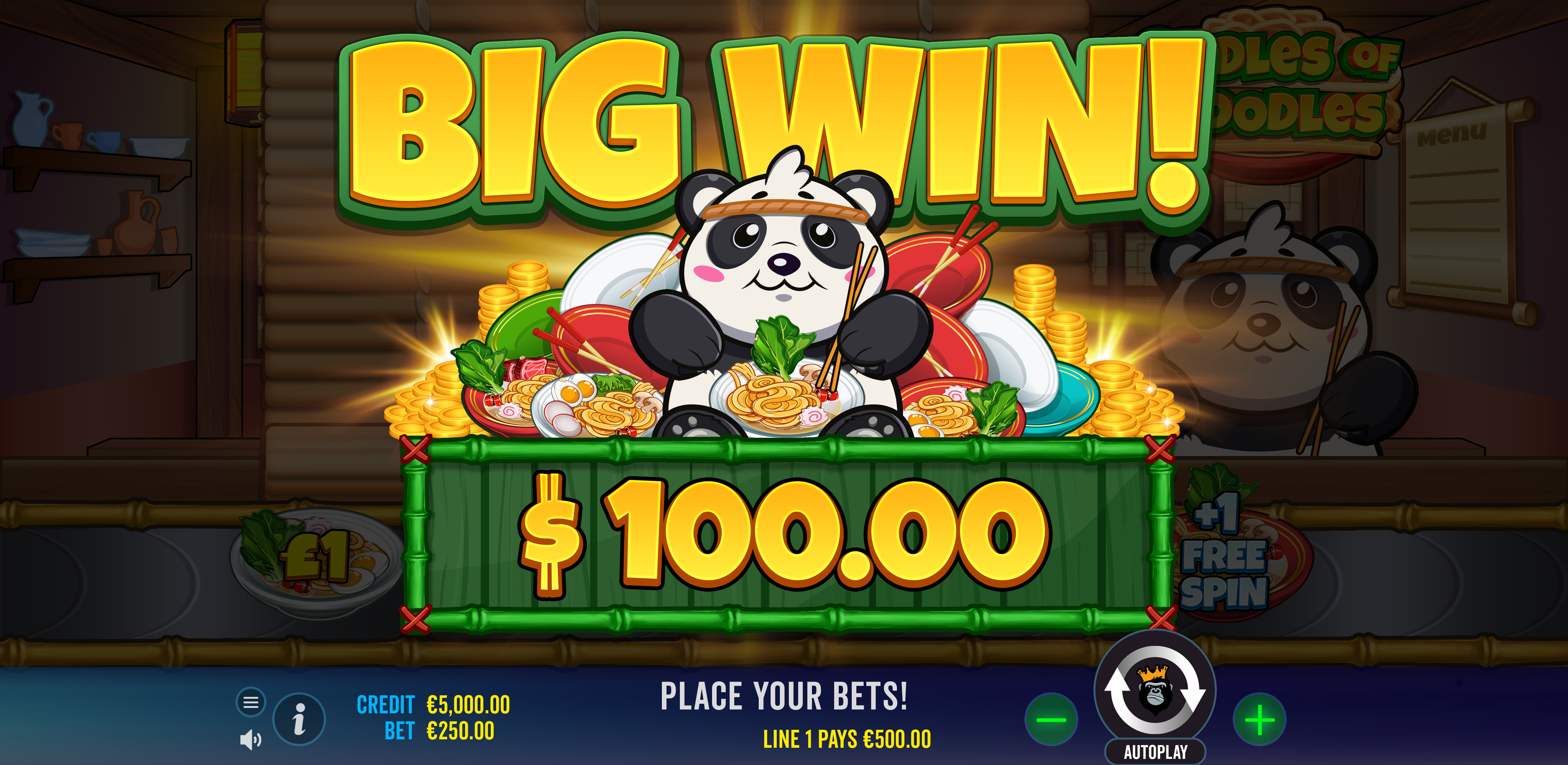 Oodles of Noodles - Big win