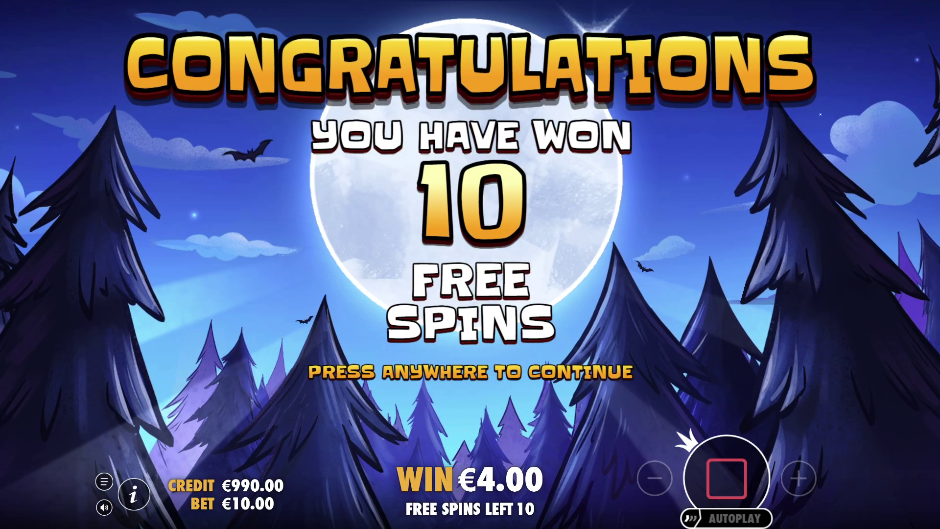 Out of the Woods - Free spins 2